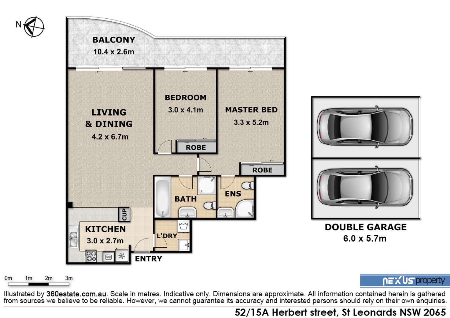 Floorplan of Homely unit listing, 52/15A Herbert Street, St Leonards NSW 2065