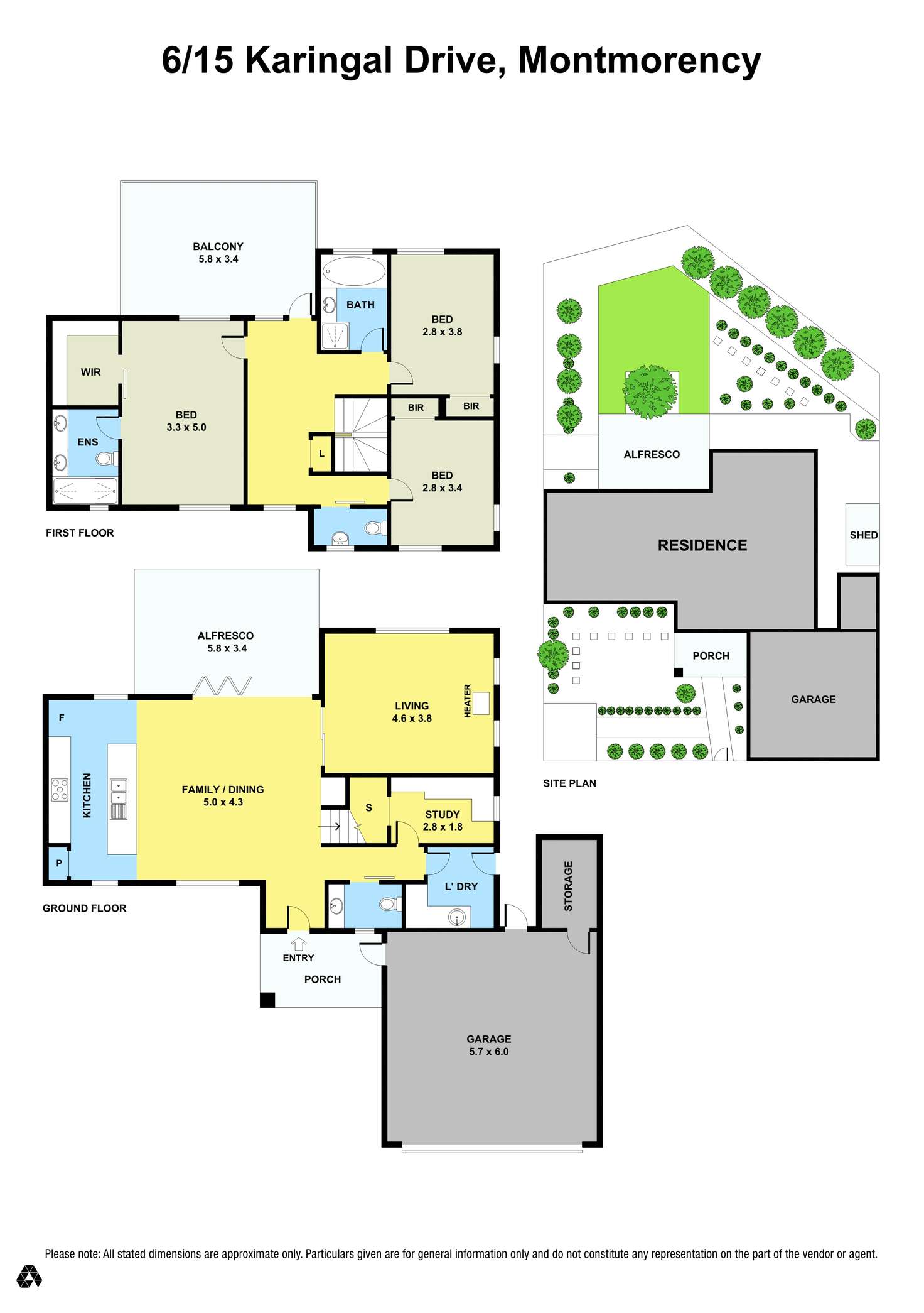 Floorplan of Homely house listing, Unit 6/15 Karingal Drive, Montmorency VIC 3094