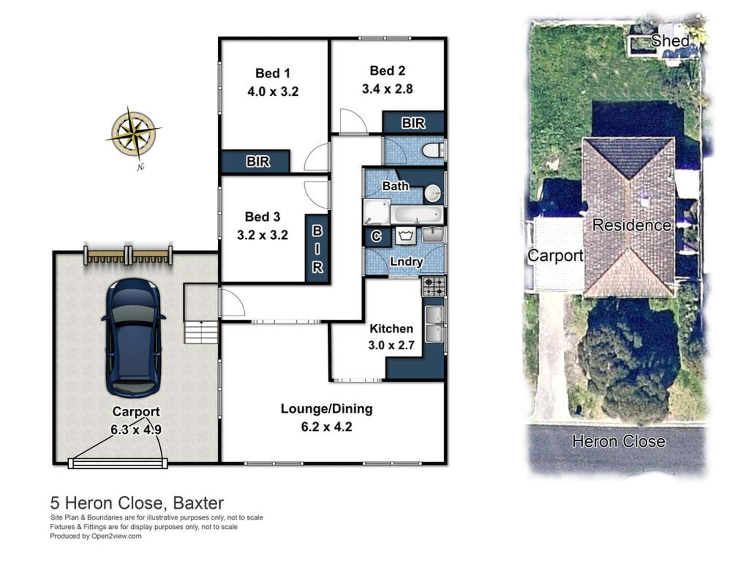 Floorplan of Homely house listing, 5 Heron Close, Baxter VIC 3911