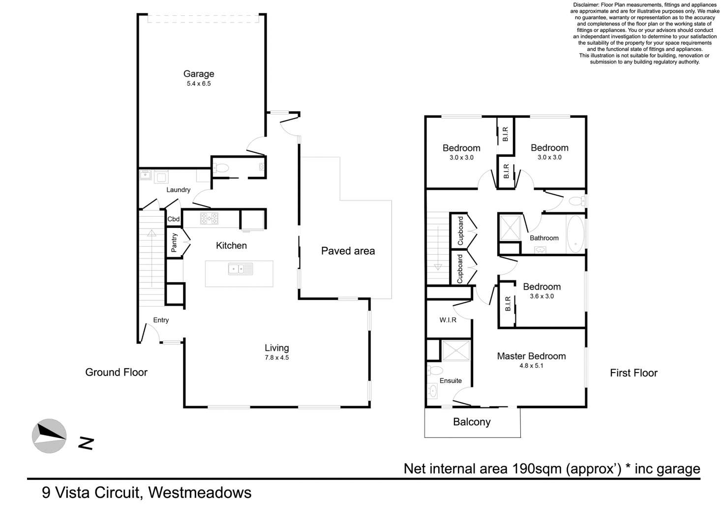Floorplan of Homely house listing, 9 Vista Circuit, Westmeadows VIC 3049