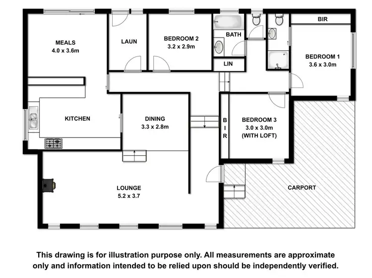 Floorplan of Homely house listing, 18 Corcoran Terrace, Millicent SA 5280
