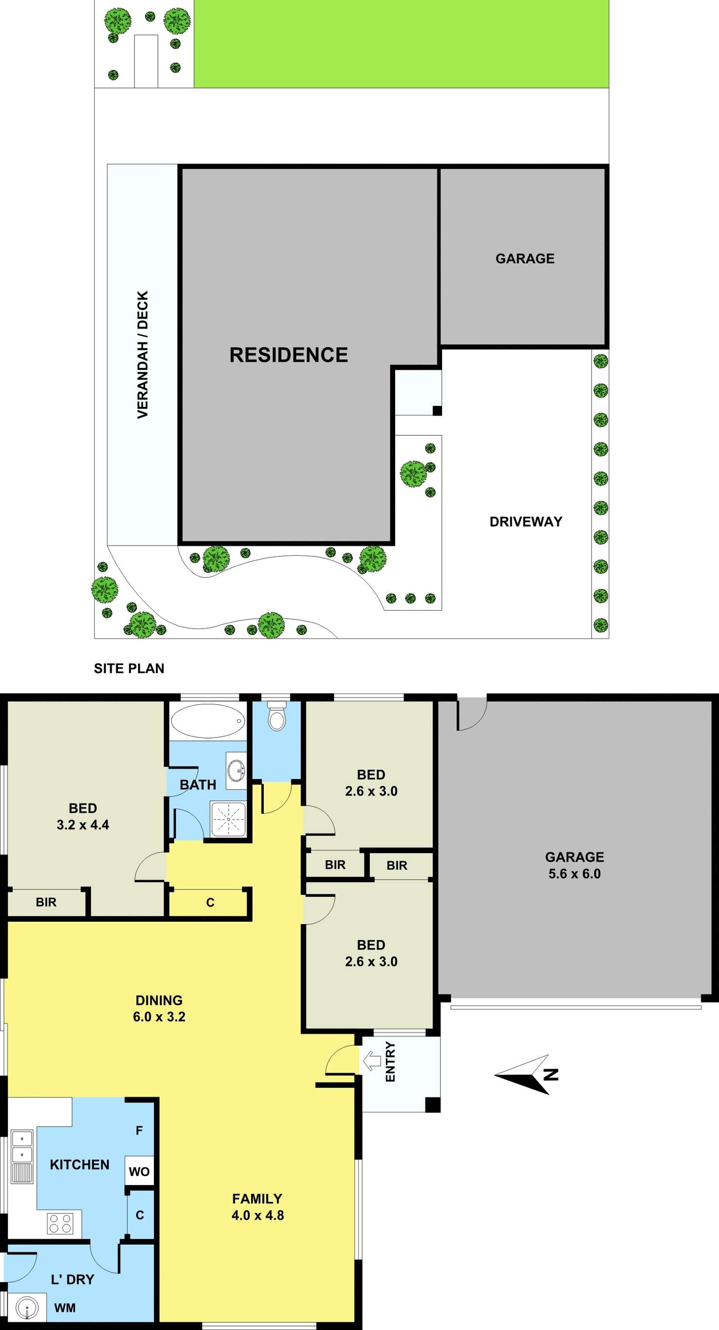 Floorplan of Homely unit listing, 2/38 Kirkwood Crescent, Hampton Park VIC 3976