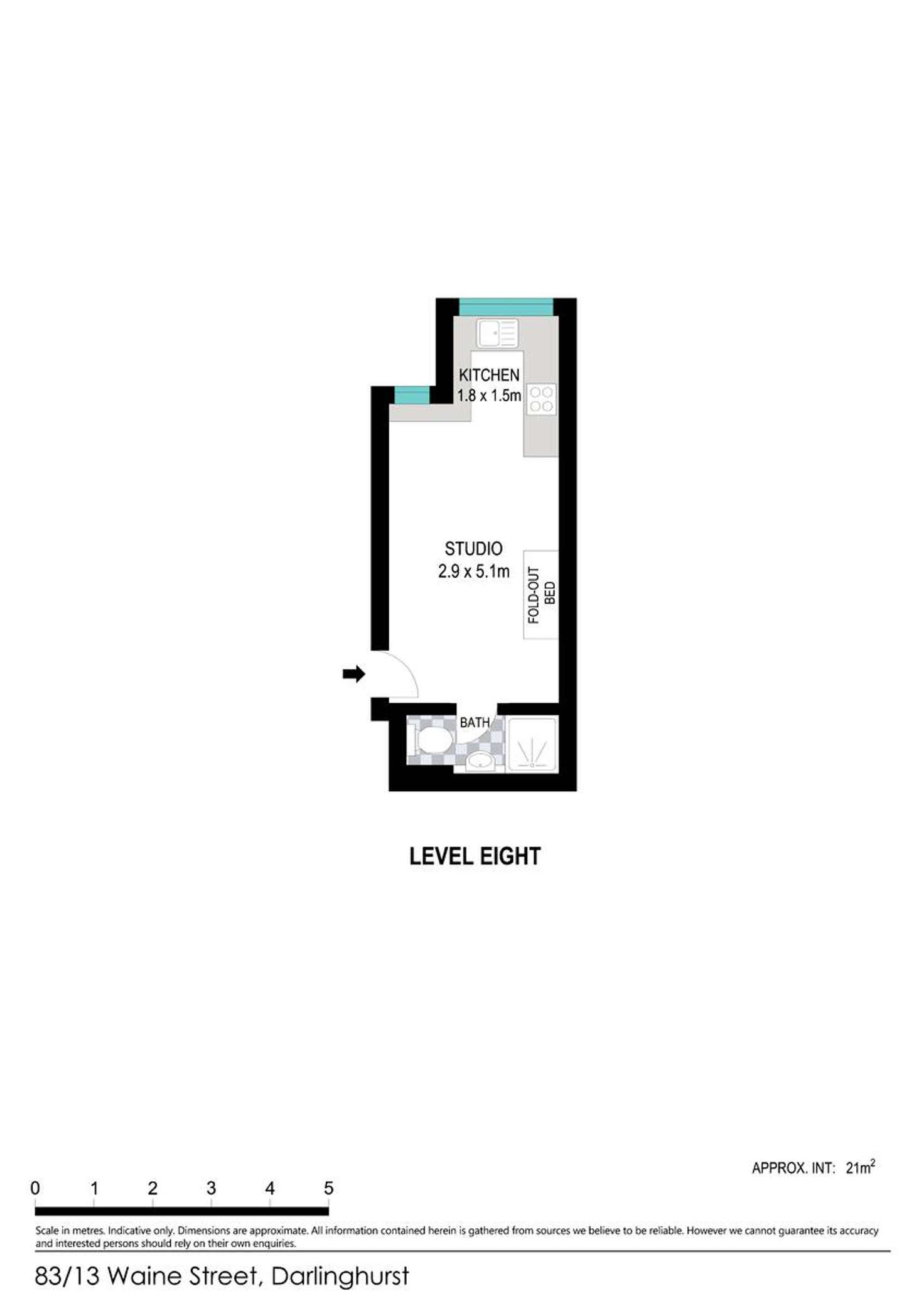Floorplan of Homely apartment listing, 83/13 Waine Street, Surry Hills NSW 2010