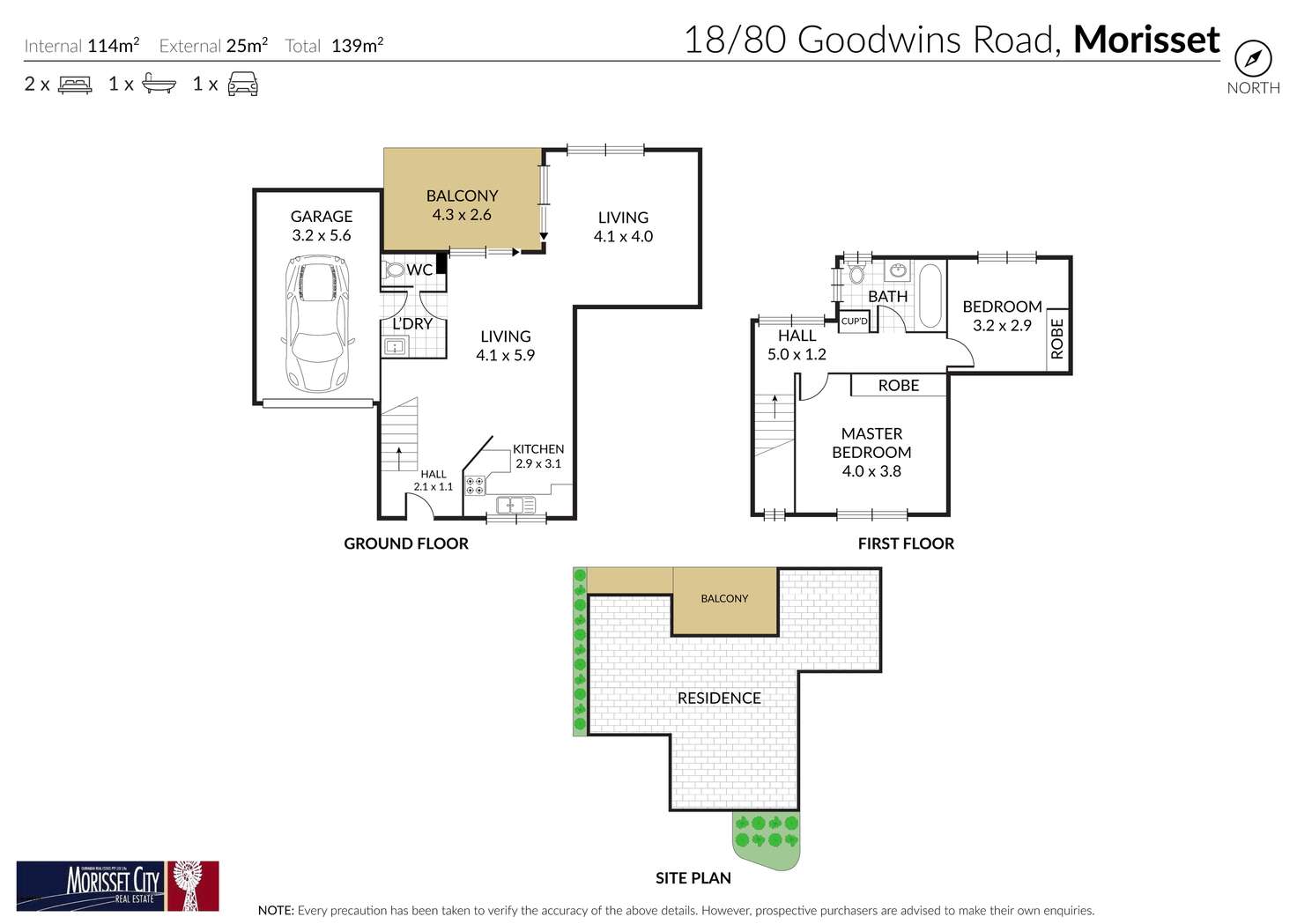 Floorplan of Homely townhouse listing, 18/80 Goodwins Road, Morisset NSW 2264