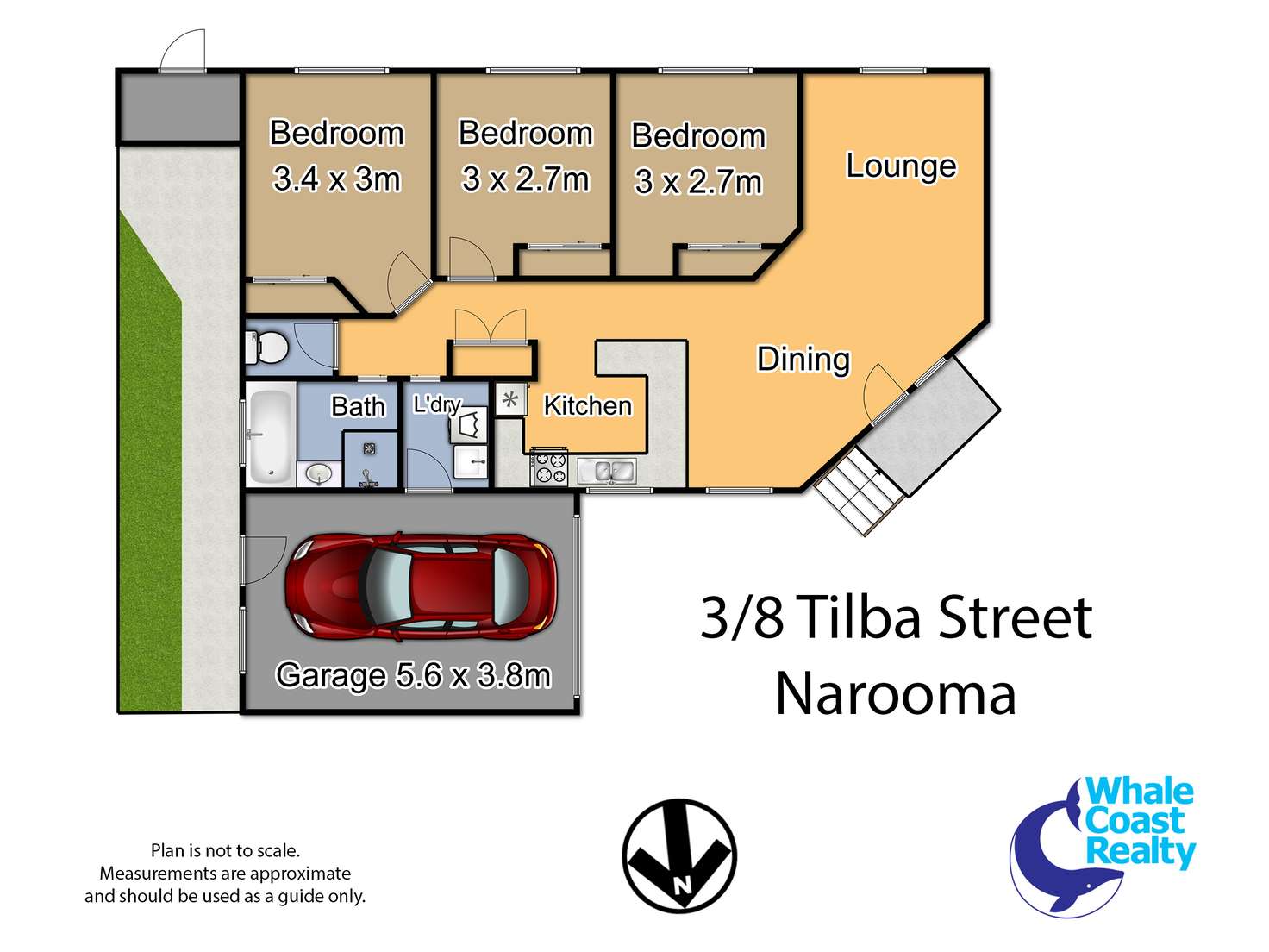 Floorplan of Homely villa listing, 3/8 Tilba Street, Narooma NSW 2546