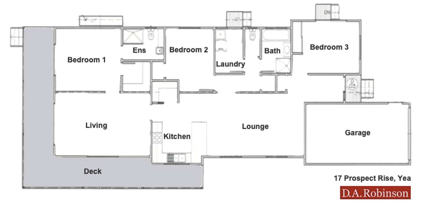 Floorplan of Homely house listing, 17 Prospect Rise, Yea VIC 3717