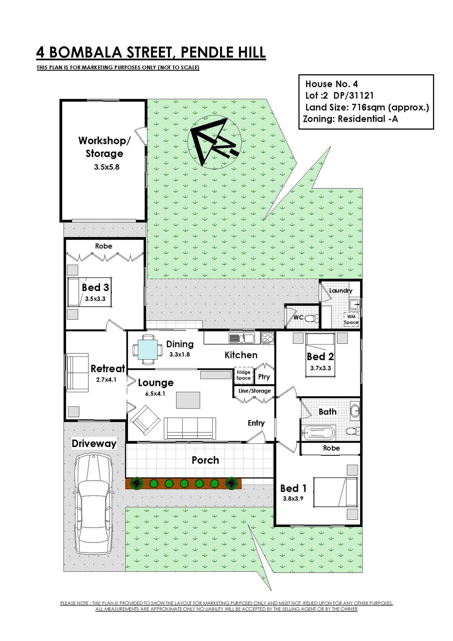 Floorplan of Homely house listing, 4 Bombala Street, Pendle Hill NSW 2145