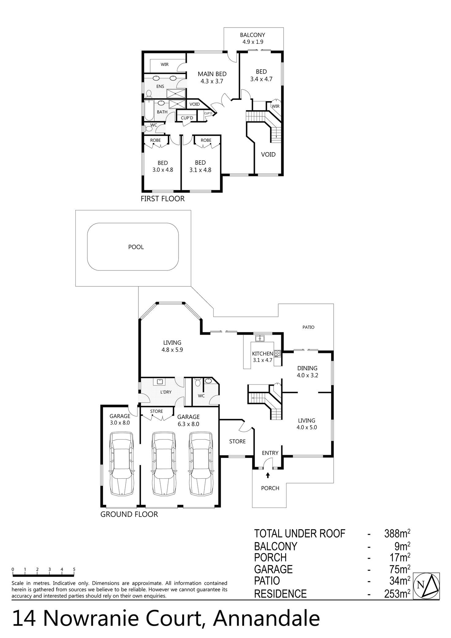 Floorplan of Homely house listing, 14 Nowranie Court, Annandale QLD 4814