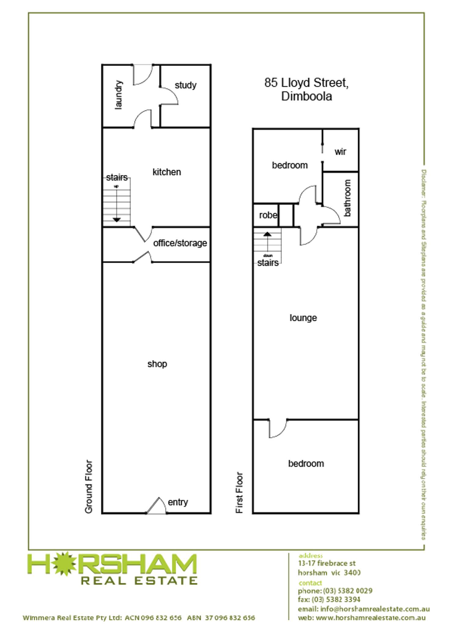 Floorplan of Homely house listing, 85 Lloyd Street, Dimboola VIC 3414