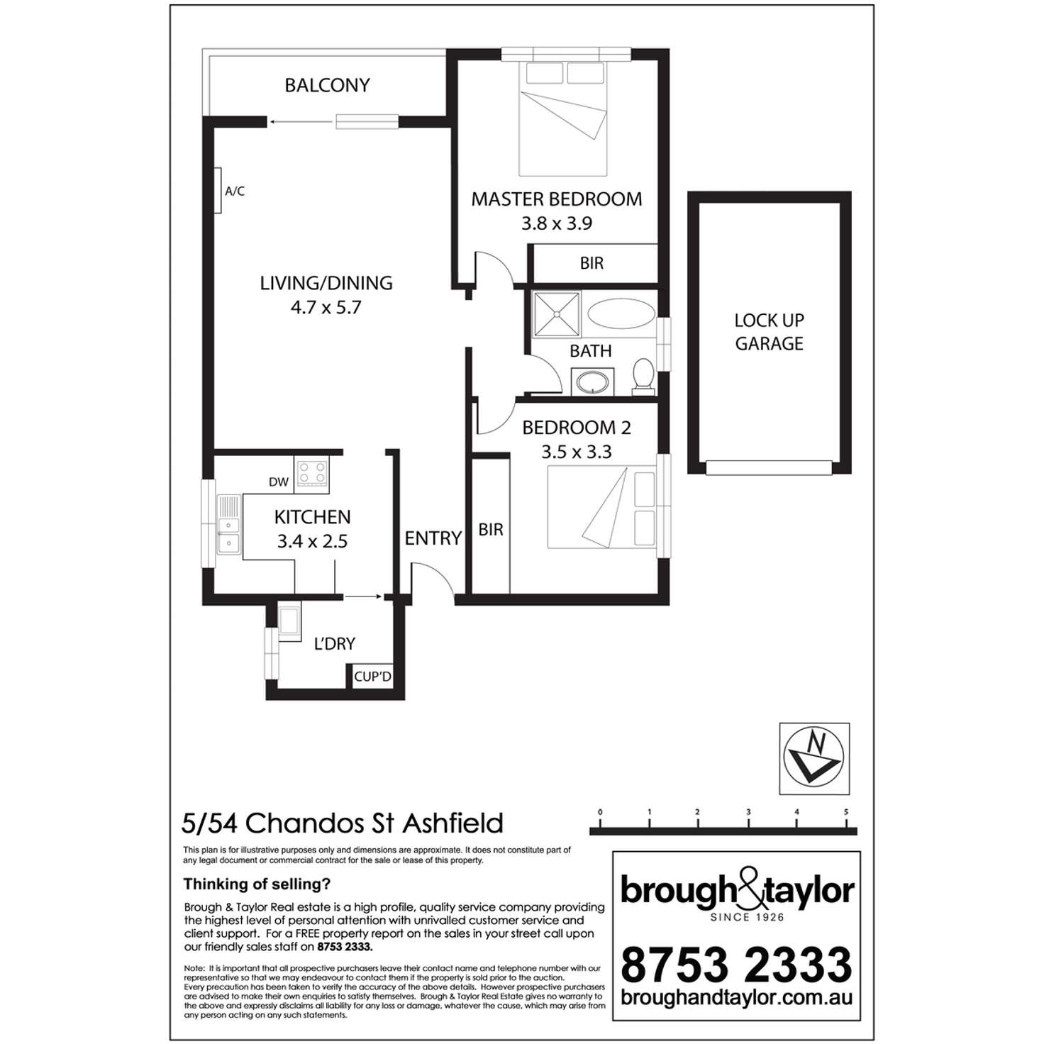 Floorplan of Homely apartment listing, 5/54 Chandos Street, Ashfield NSW 2131