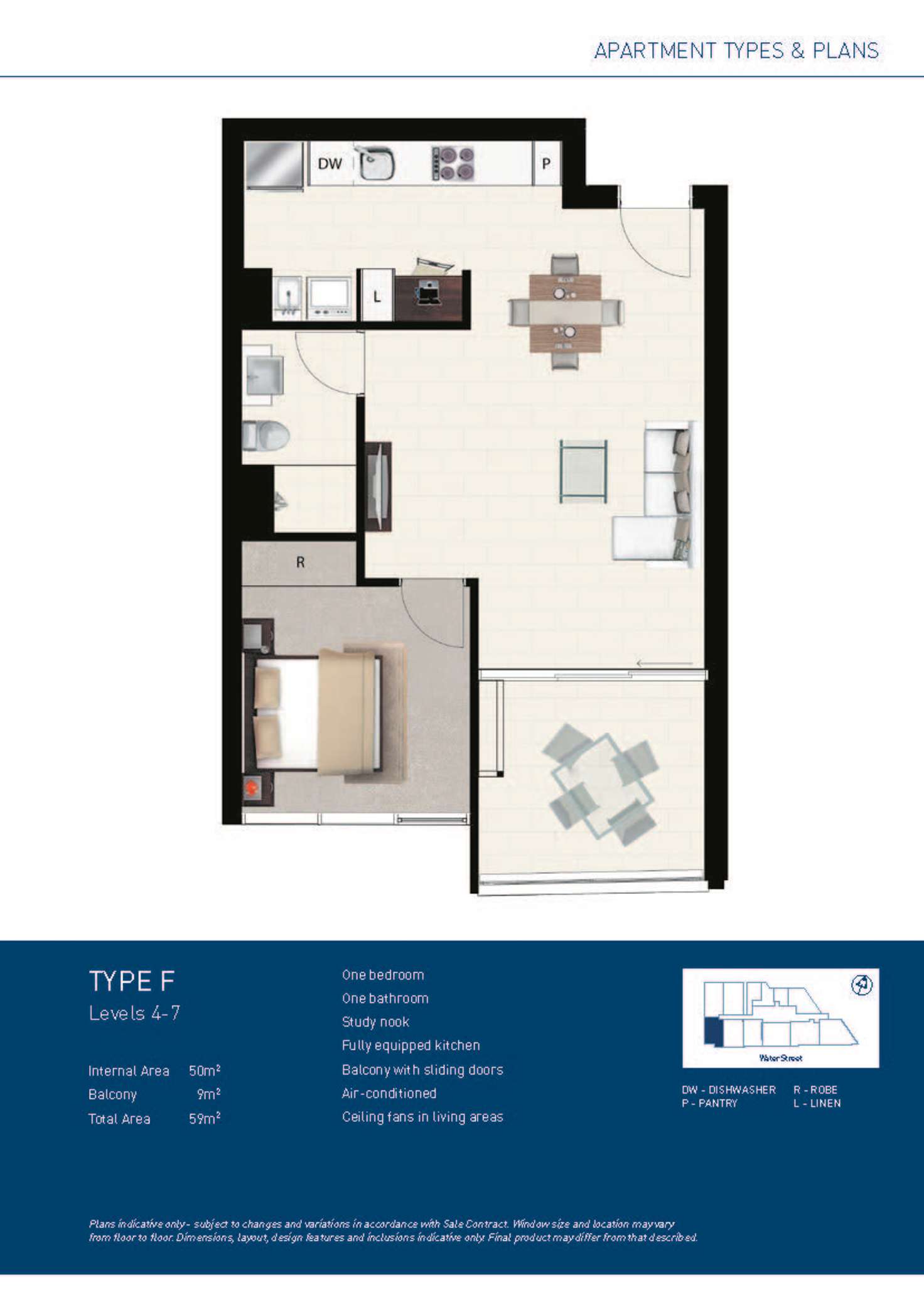 Floorplan of Homely apartment listing, 710/348 Water Street, Fortitude Valley QLD 4006