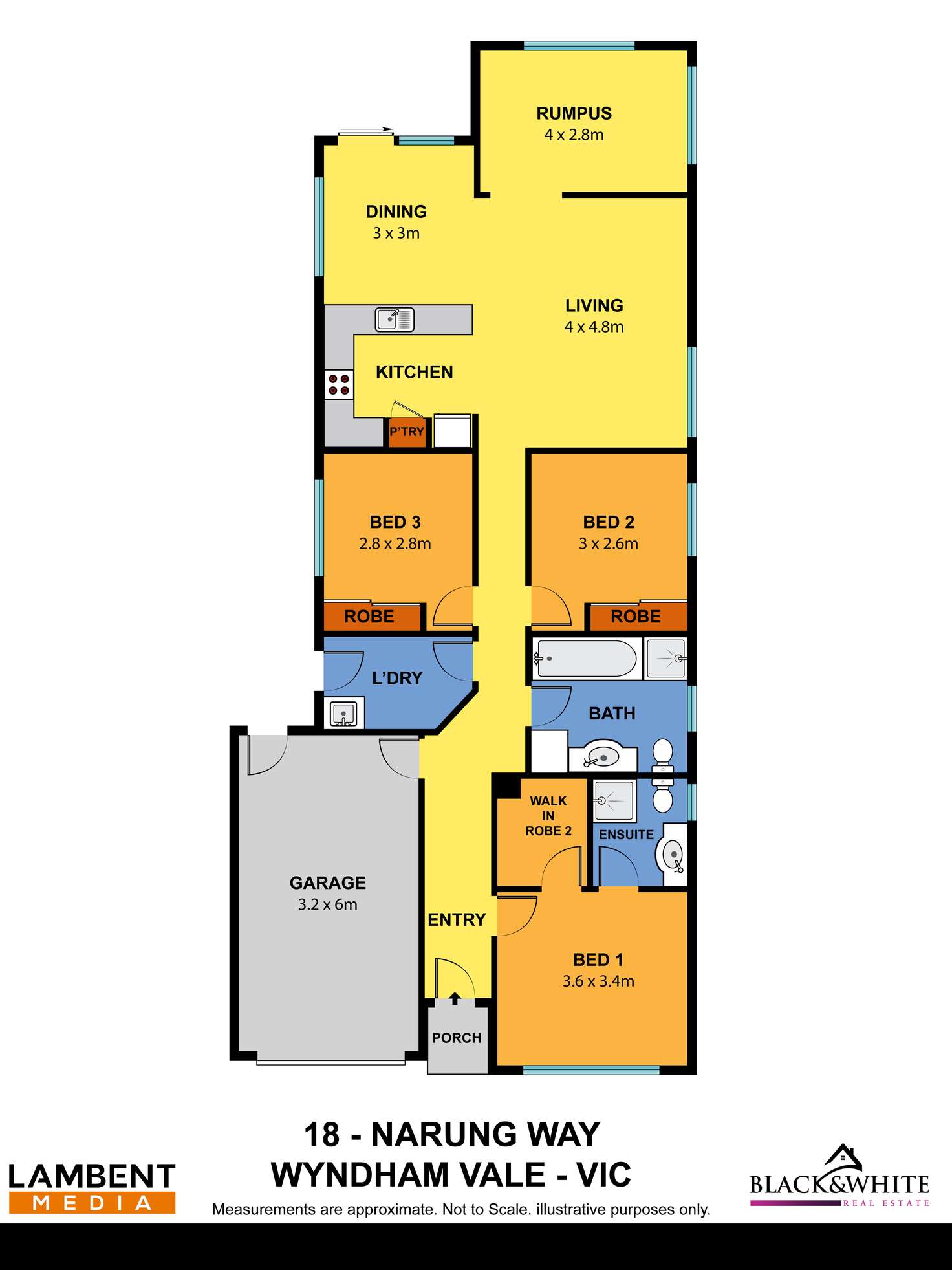 Floorplan of Homely house listing, 18 Narung Way, Wyndham Vale VIC 3024