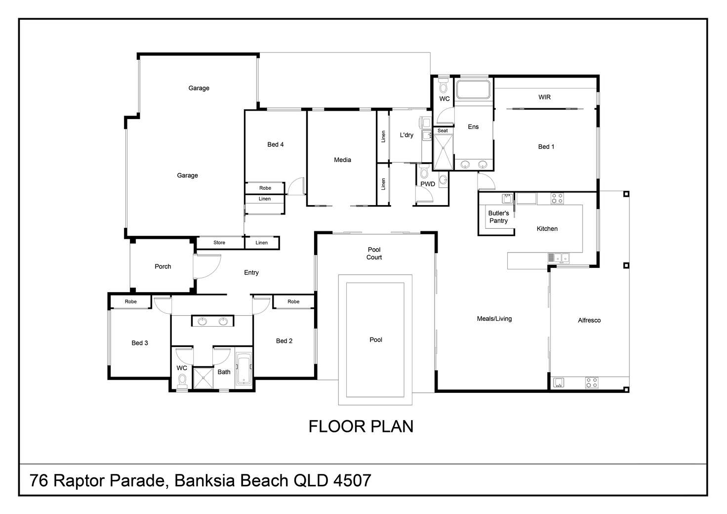 Floorplan of Homely house listing, 76 Raptor Parade, Banksia Beach QLD 4507