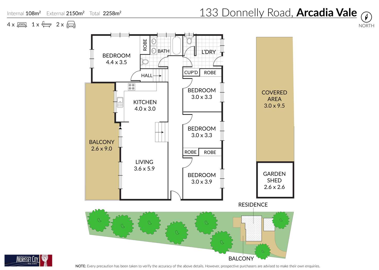 Floorplan of Homely house listing, 133 Donnelly Road, Arcadia Vale NSW 2283