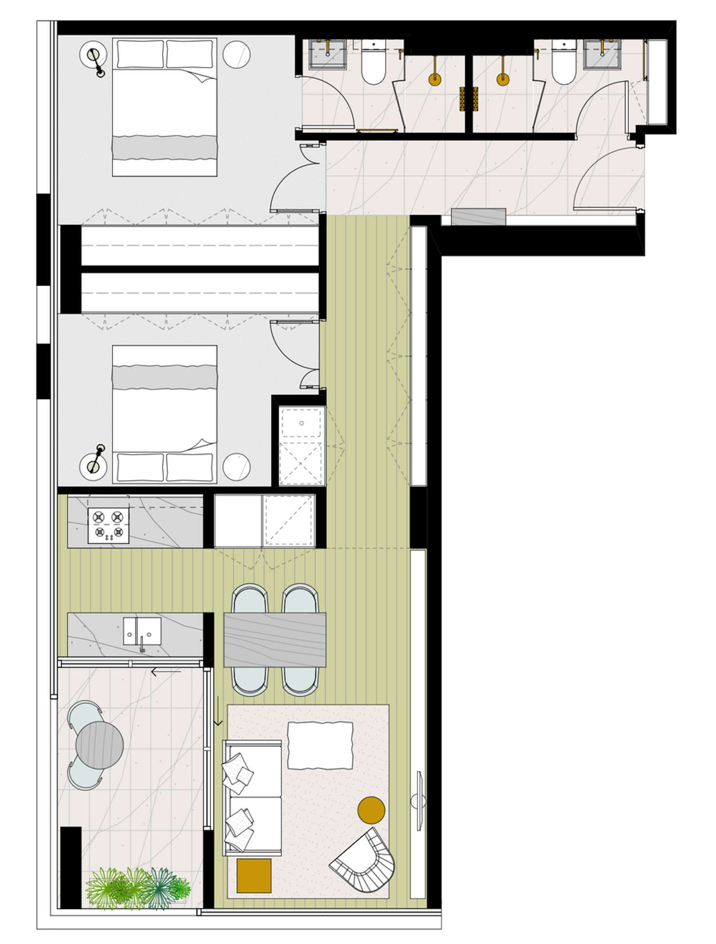 Floorplan of Homely apartment listing, 611/478 St Kilda Road, Melbourne VIC 3004