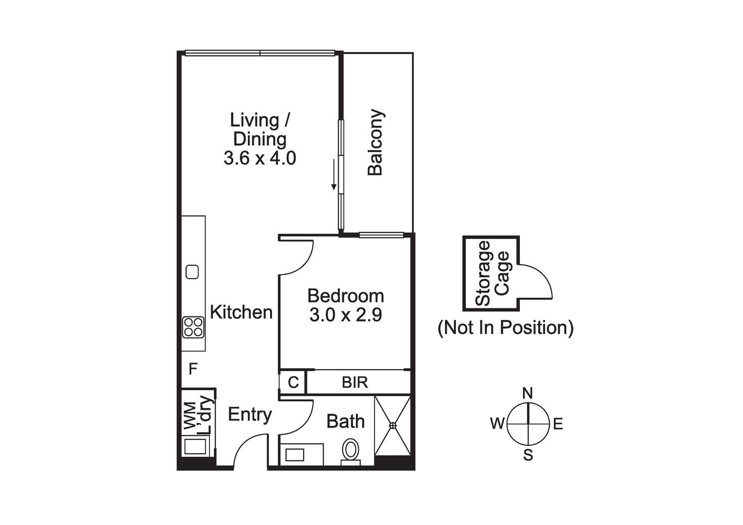 Floorplan of Homely apartment listing, 113/288 Albert Street, Brunswick VIC 3056