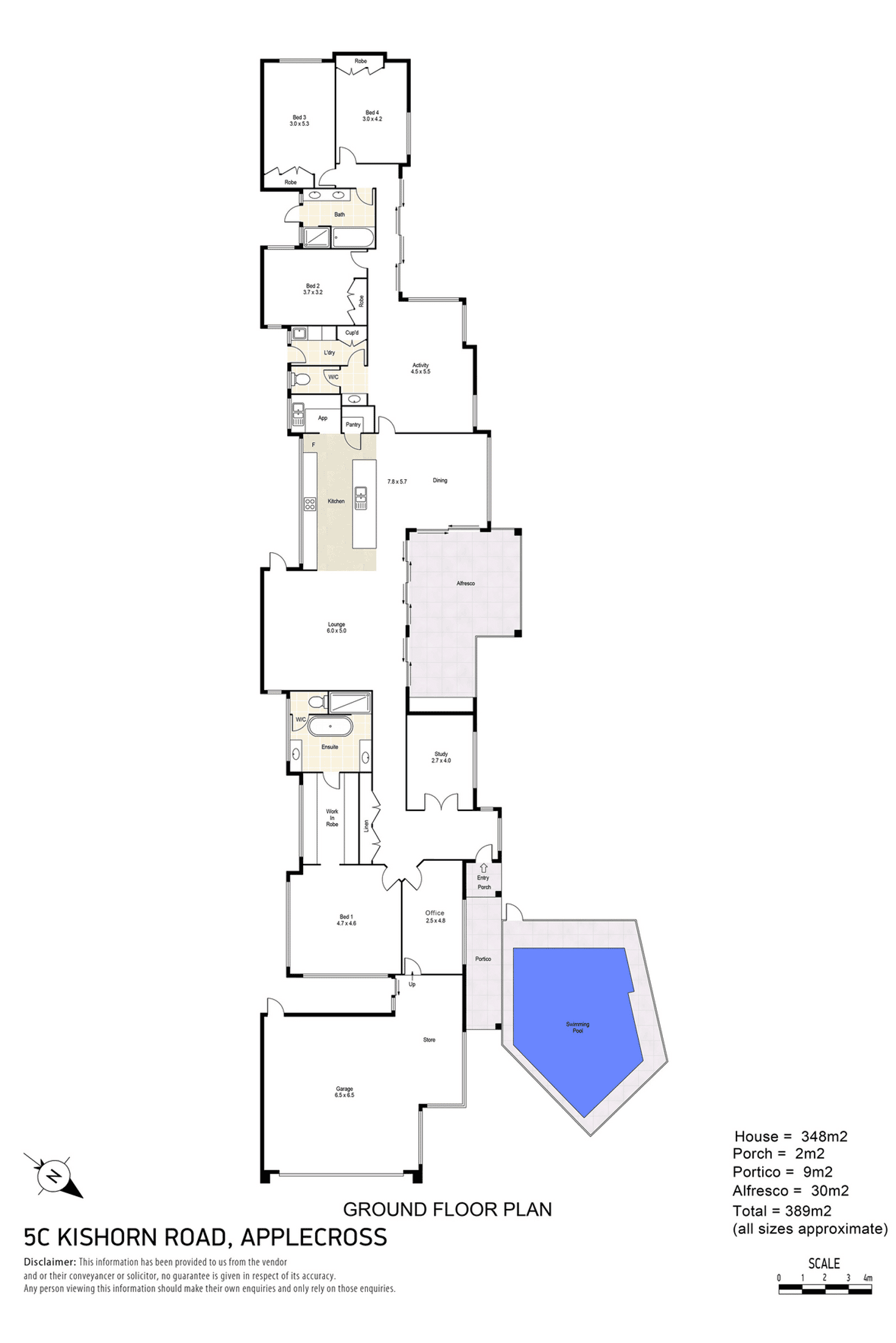 Floorplan of Homely house listing, 5C KISHORN ROAD, Applecross WA 6153