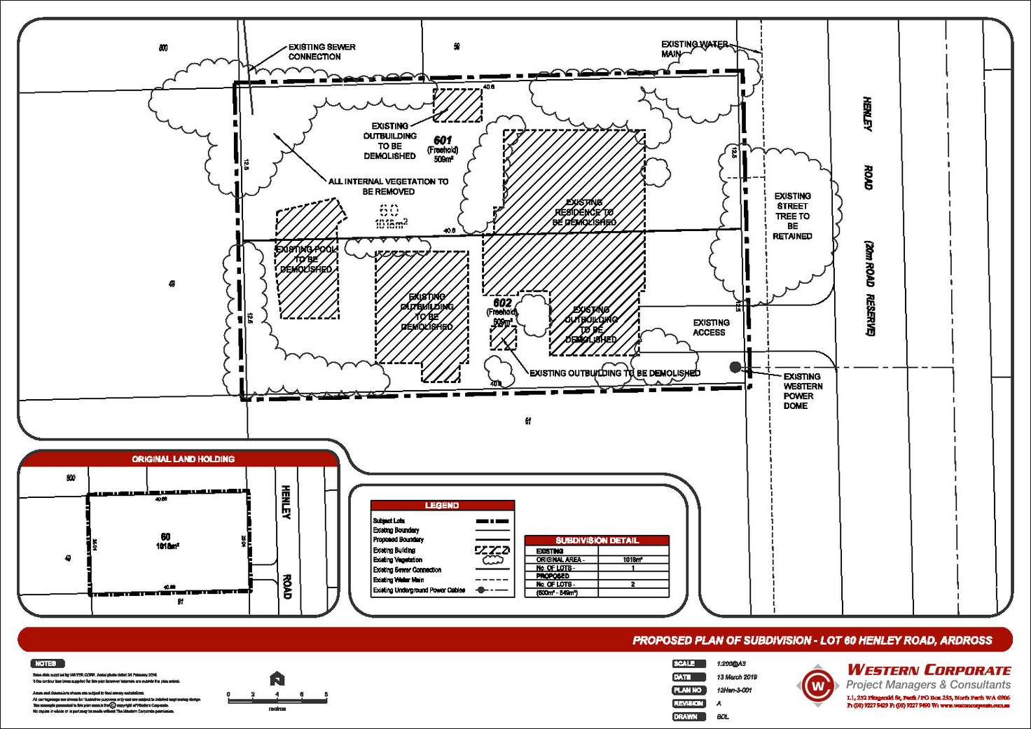 Floorplan of Homely residentialLand listing, 12A HENLEY ROAD, Ardross WA 6153