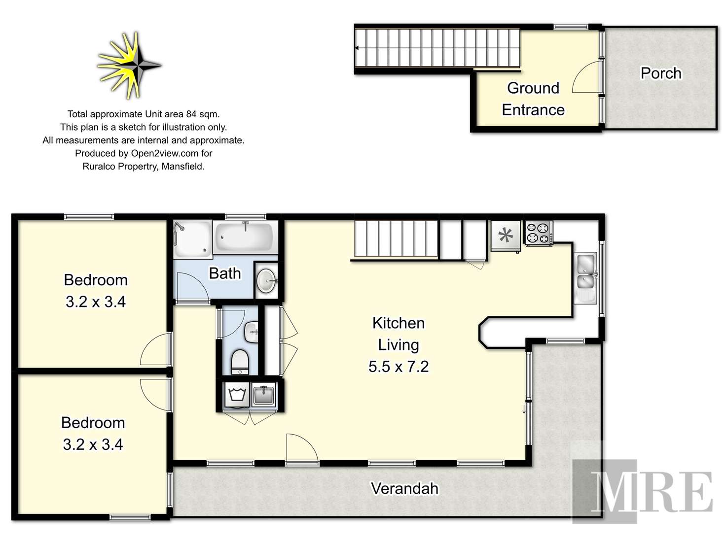Floorplan of Homely apartment listing, 114A High Street, Mansfield VIC 3722