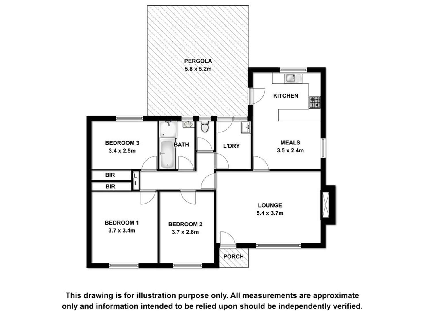 Floorplan of Homely house listing, 8 Kain Street, Mount Gambier SA 5290