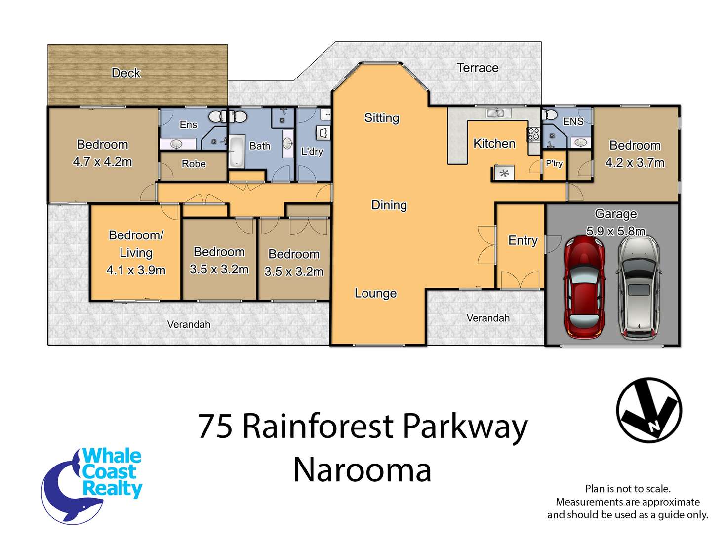 Floorplan of Homely lifestyle listing, 75 Rainforest Parkway, Narooma NSW 2546