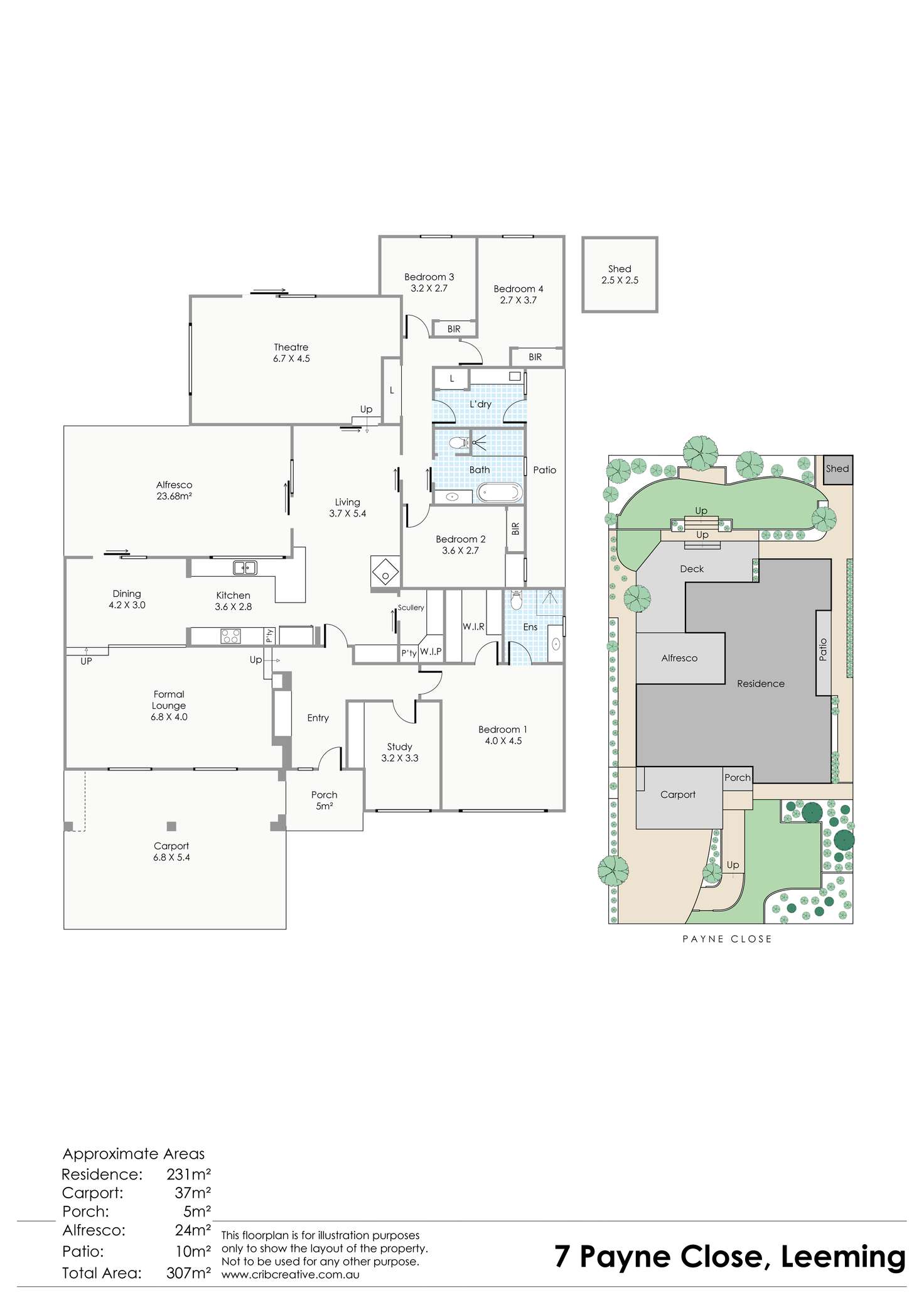 Floorplan of Homely house listing, 7 Payne  Close, Leeming WA 6149