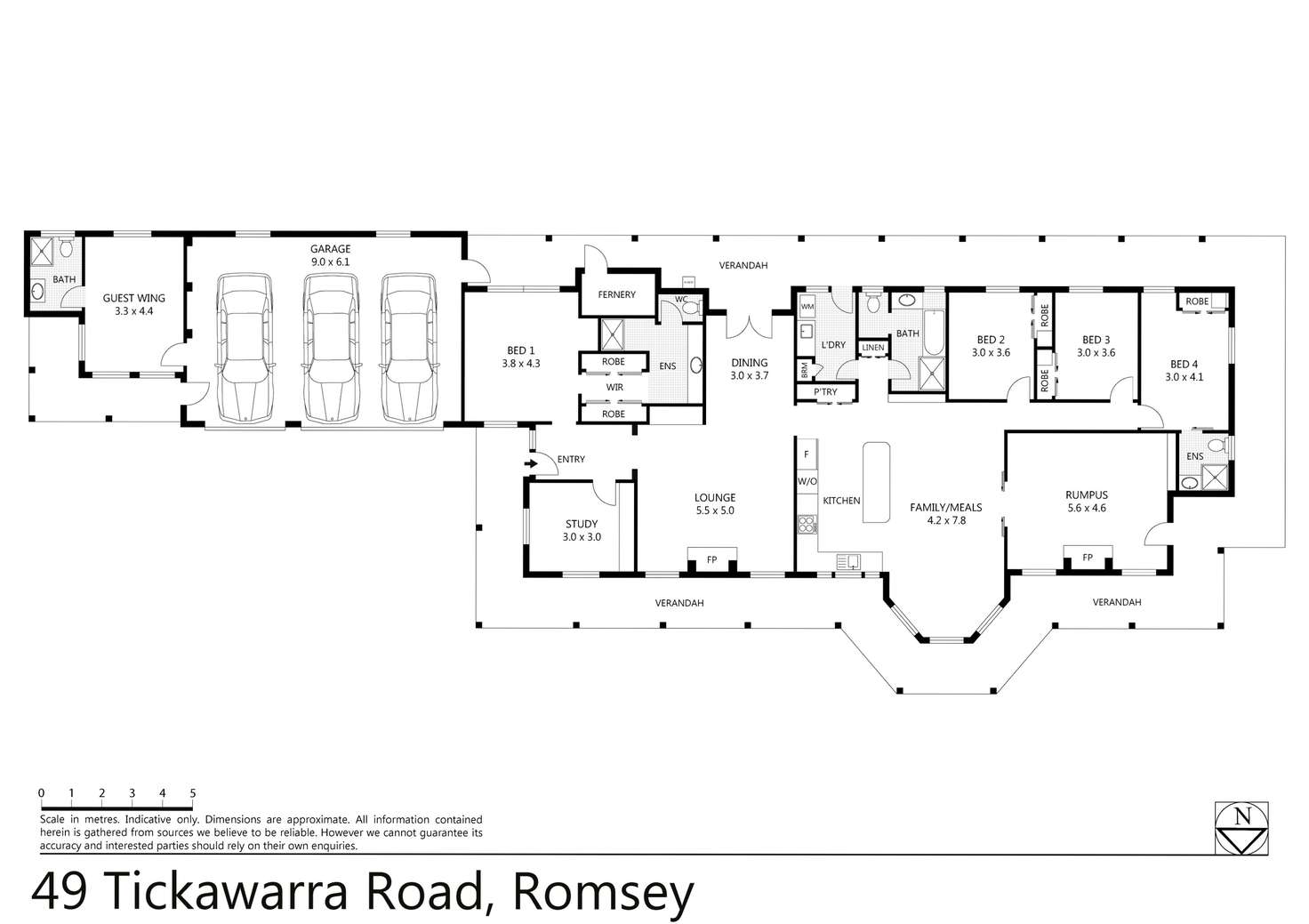 Floorplan of Homely house listing, 49 Tickawarra Road, Romsey VIC 3434