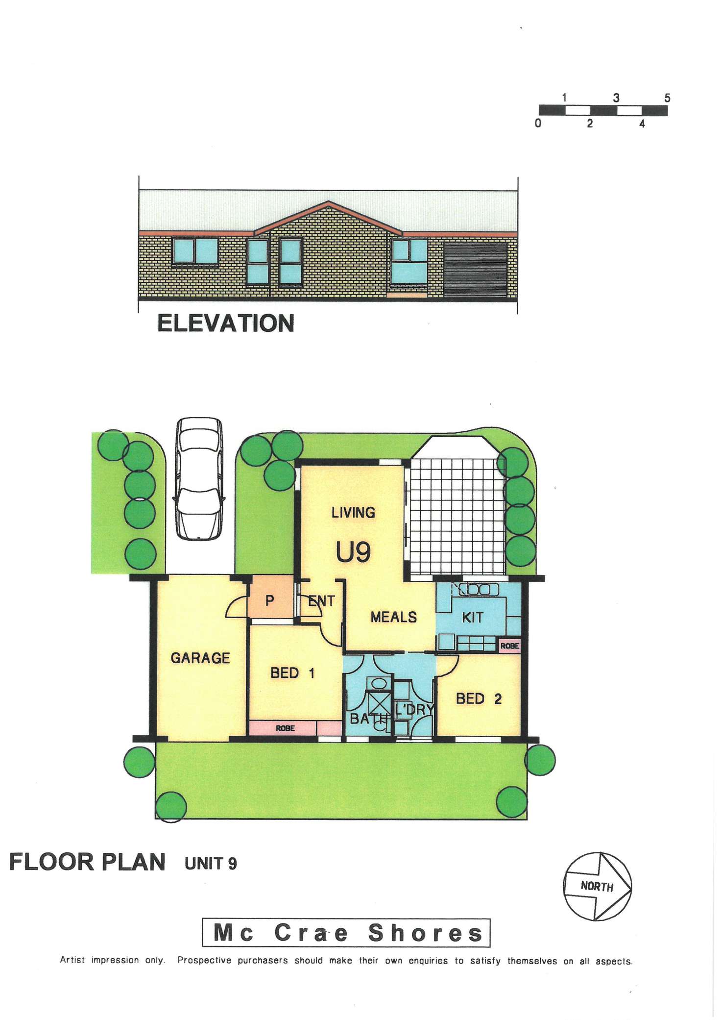 Floorplan of Homely unit listing, 9/4 Rosemore Road, Rosebud VIC 3939