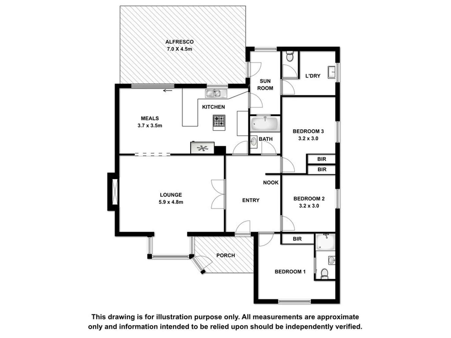 Floorplan of Homely house listing, 110 Bertha Street, Mount Gambier SA 5290