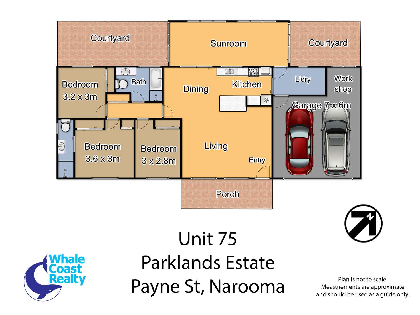 Floorplan of Homely villa listing, 75/11 Payne Street, Narooma NSW 2546