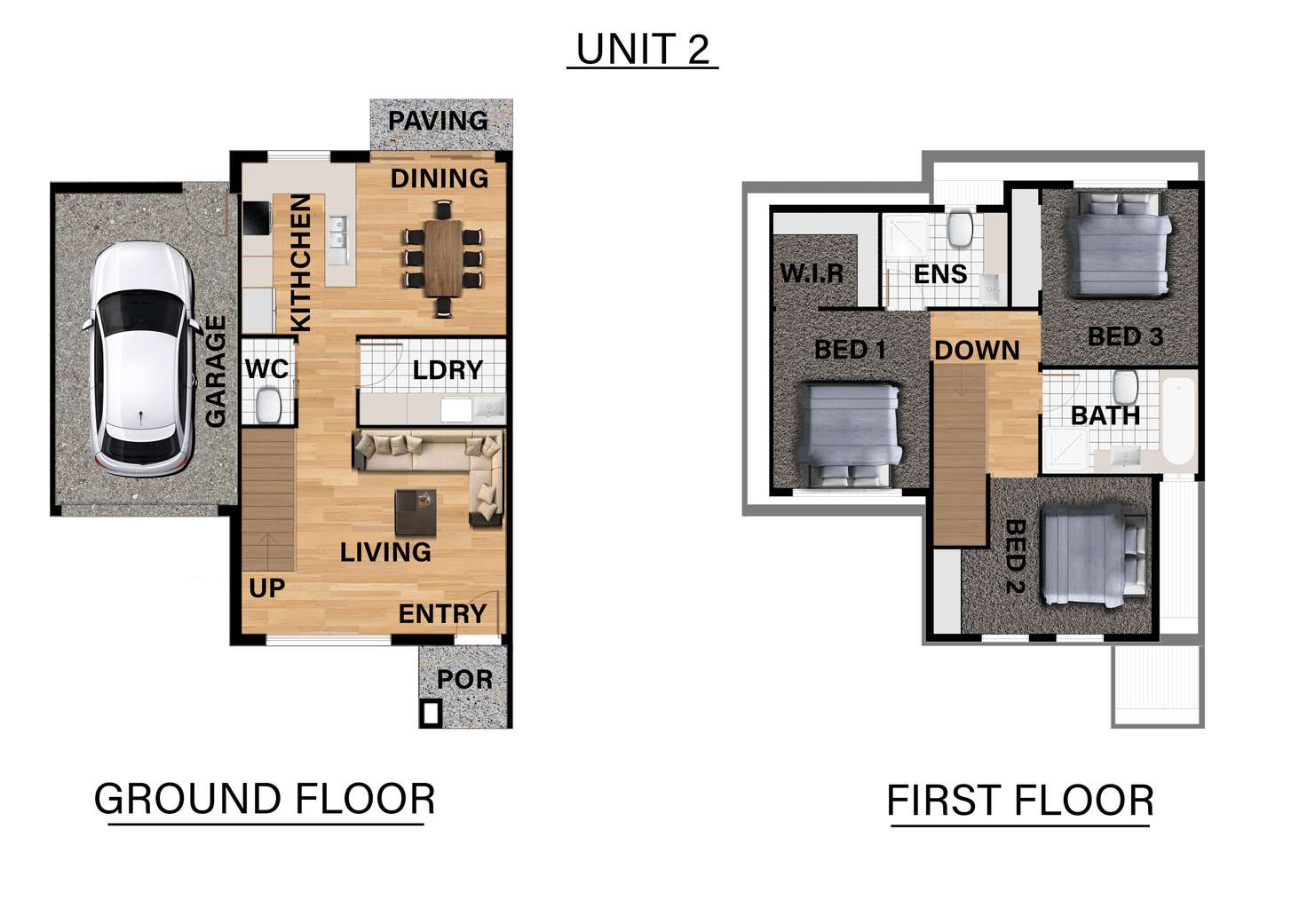 Floorplan of Homely townhouse listing, 2/156 Alfrieda Street, St Albans VIC 3021