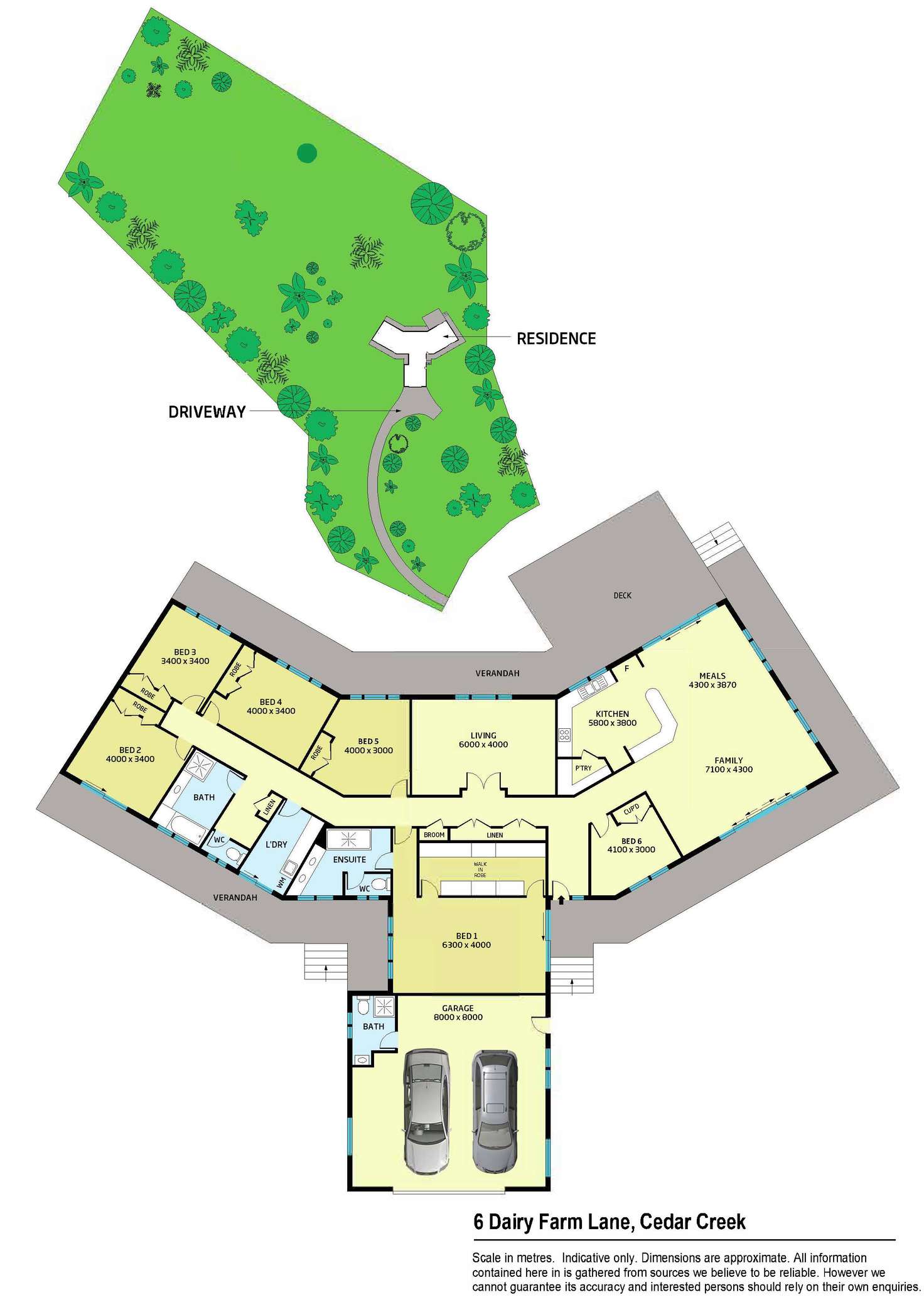 Floorplan of Homely house listing, 6 Dairy Farm Lane, Cedar Creek QLD 4520