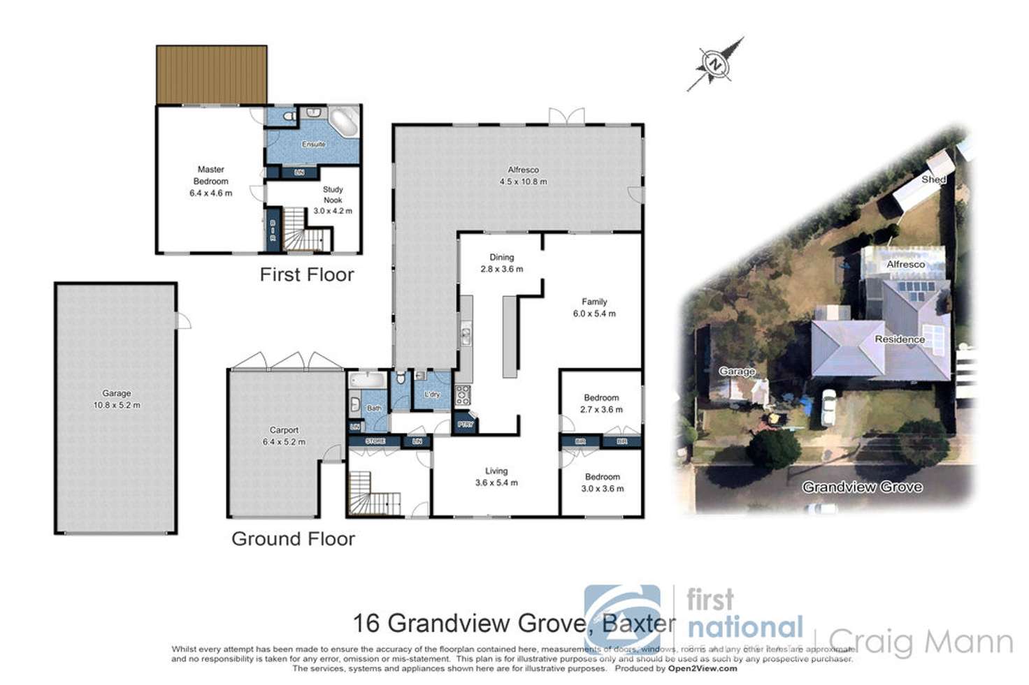 Floorplan of Homely house listing, 16 Grandview Grove, Baxter VIC 3911