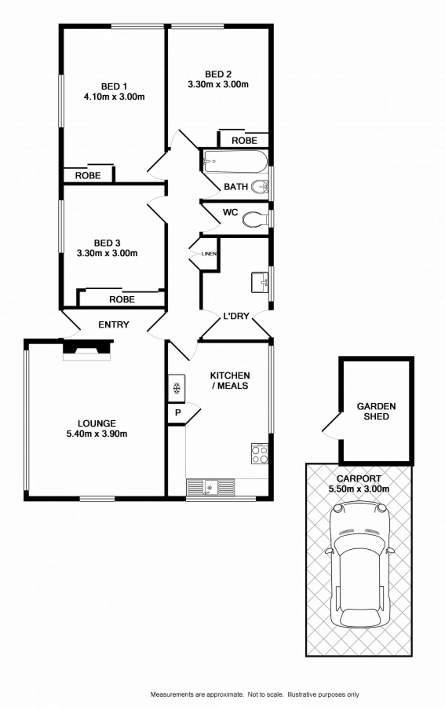 Floorplan of Homely house listing, 2 LINDSAY STREET, Wodonga VIC 3690