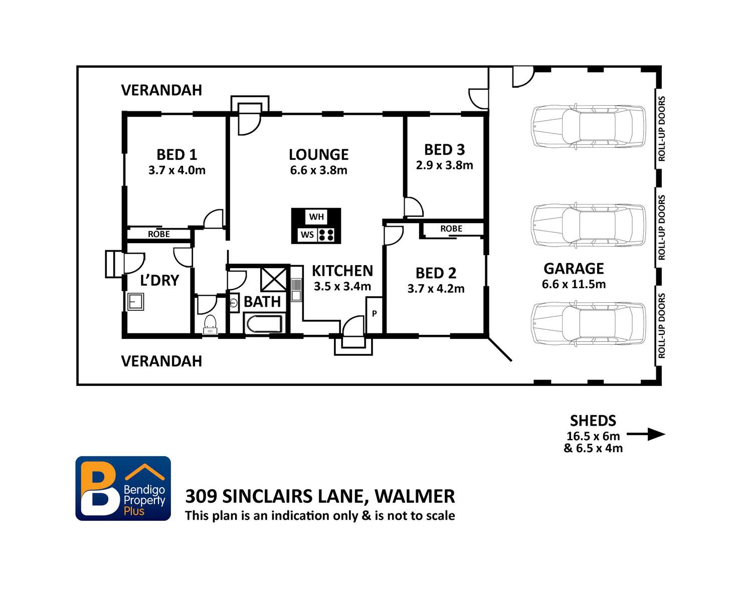 Floorplan of Homely house listing, 309 Sinclairs Lane, Walmer VIC 3463