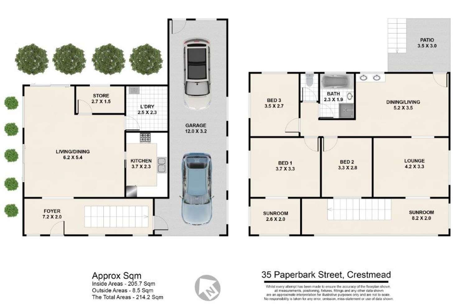 Floorplan of Homely house listing, 35 Paperbark Street, Crestmead QLD 4132