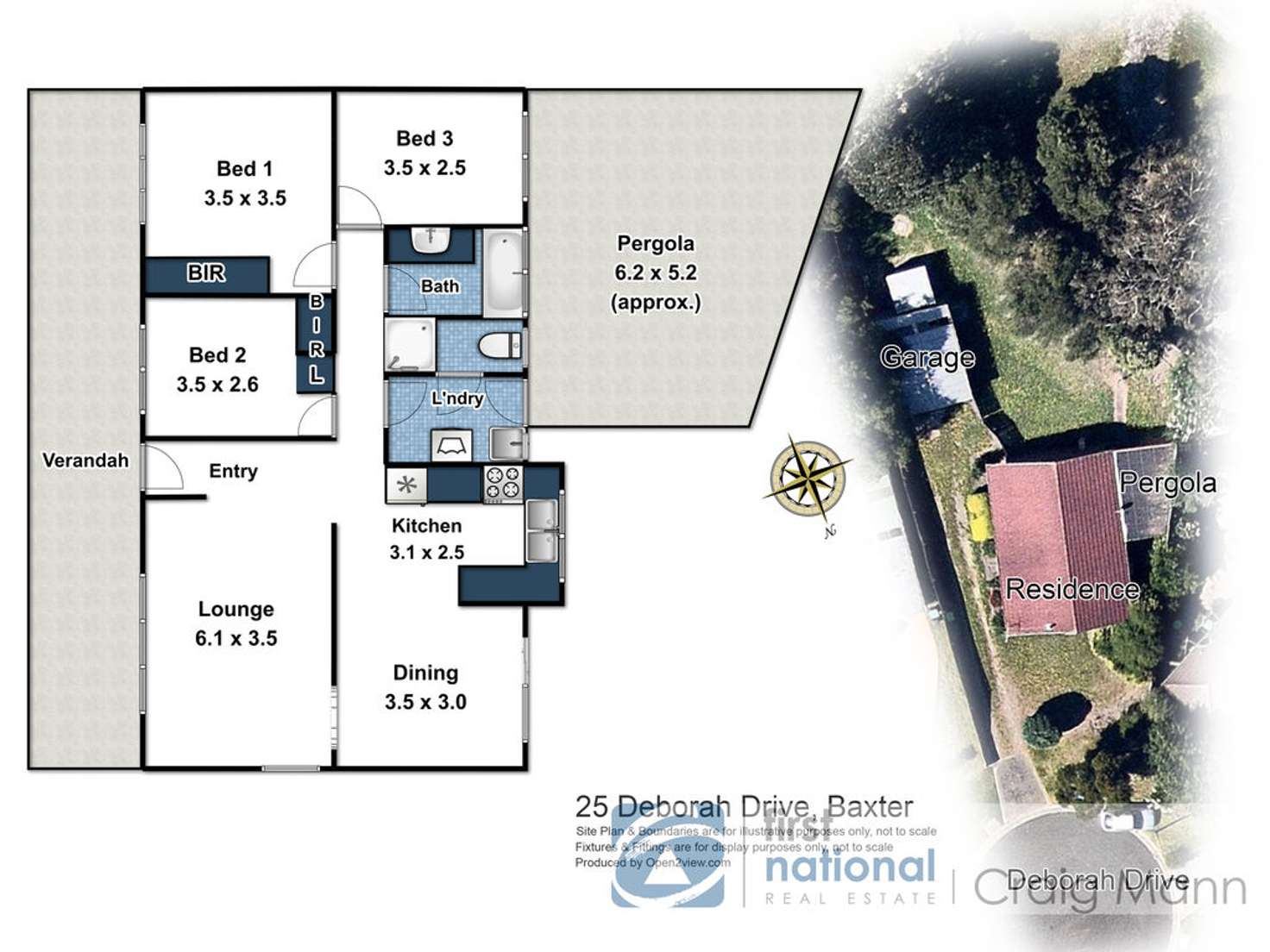 Floorplan of Homely house listing, 25 Deborah Drive, Baxter VIC 3911