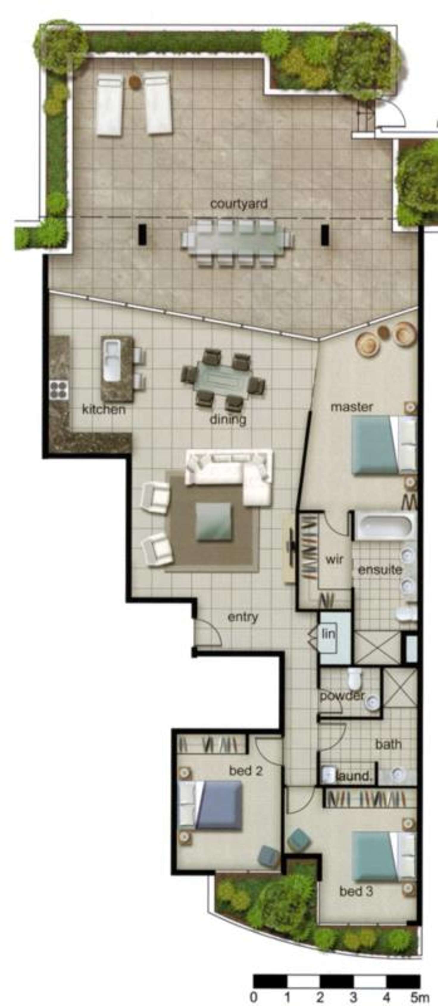Floorplan of Homely apartment listing, 6-12 Oxley Avenue, Woody Point QLD 4019