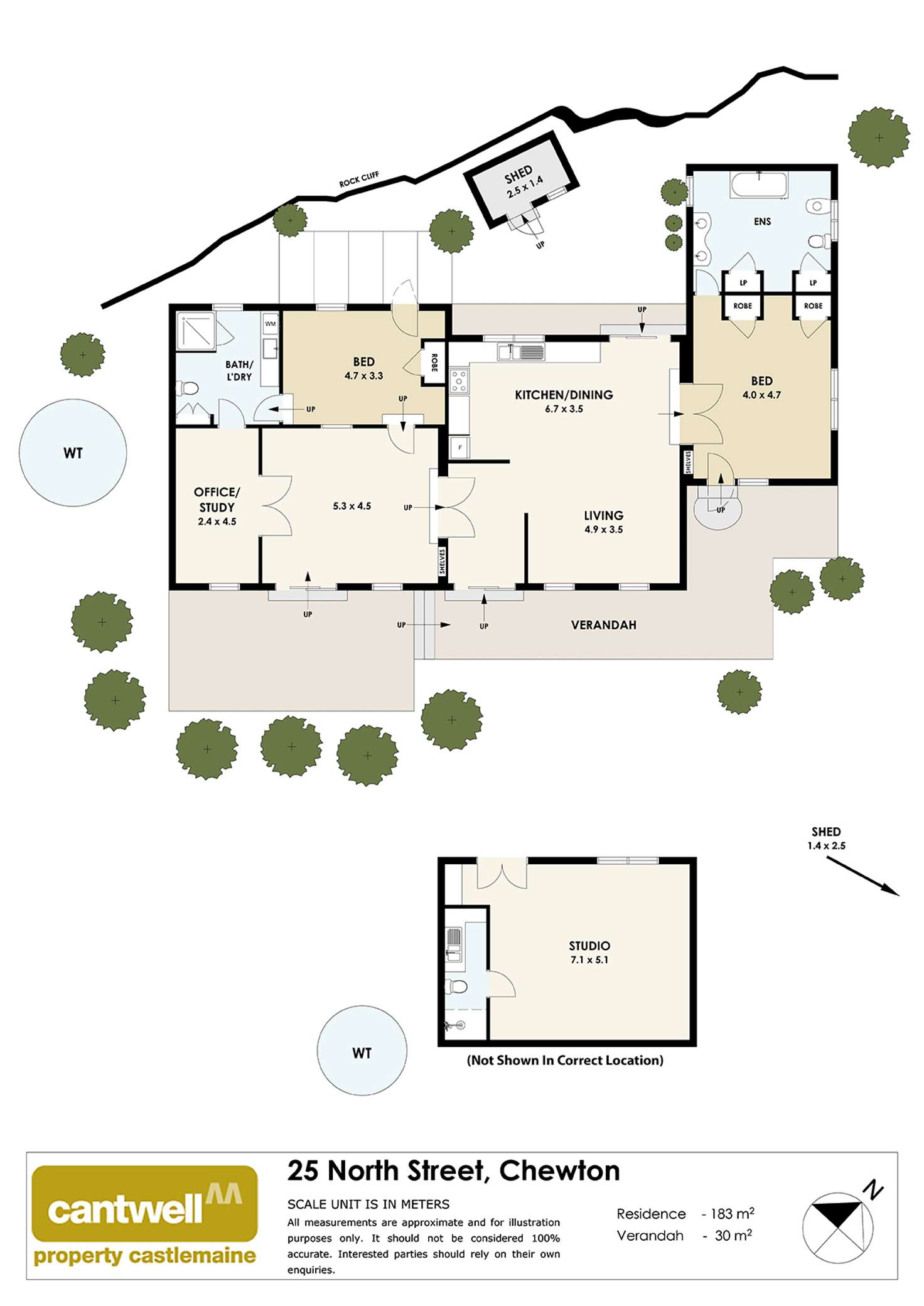 Floorplan of Homely house listing, 25 North Street, Chewton VIC 3451