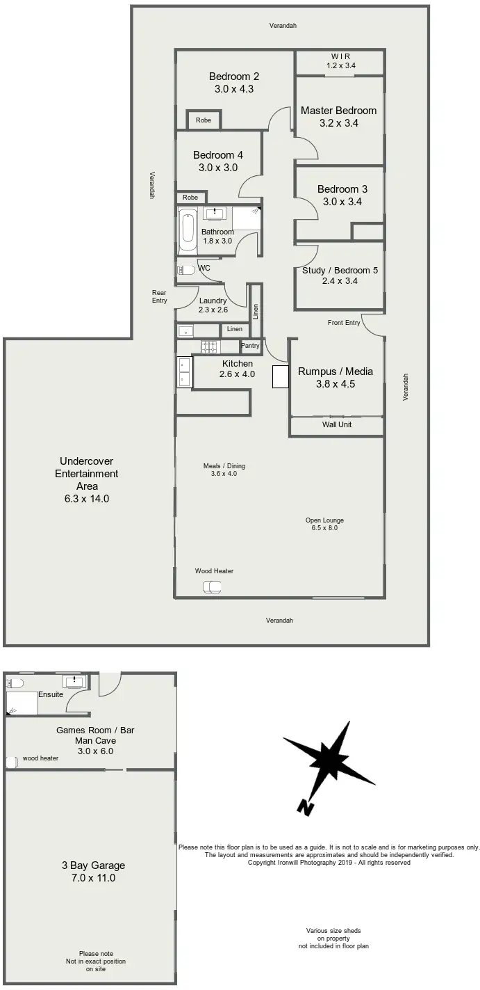 Floorplan of Homely house listing, 36 Hakea Drive, Millicent SA 5280