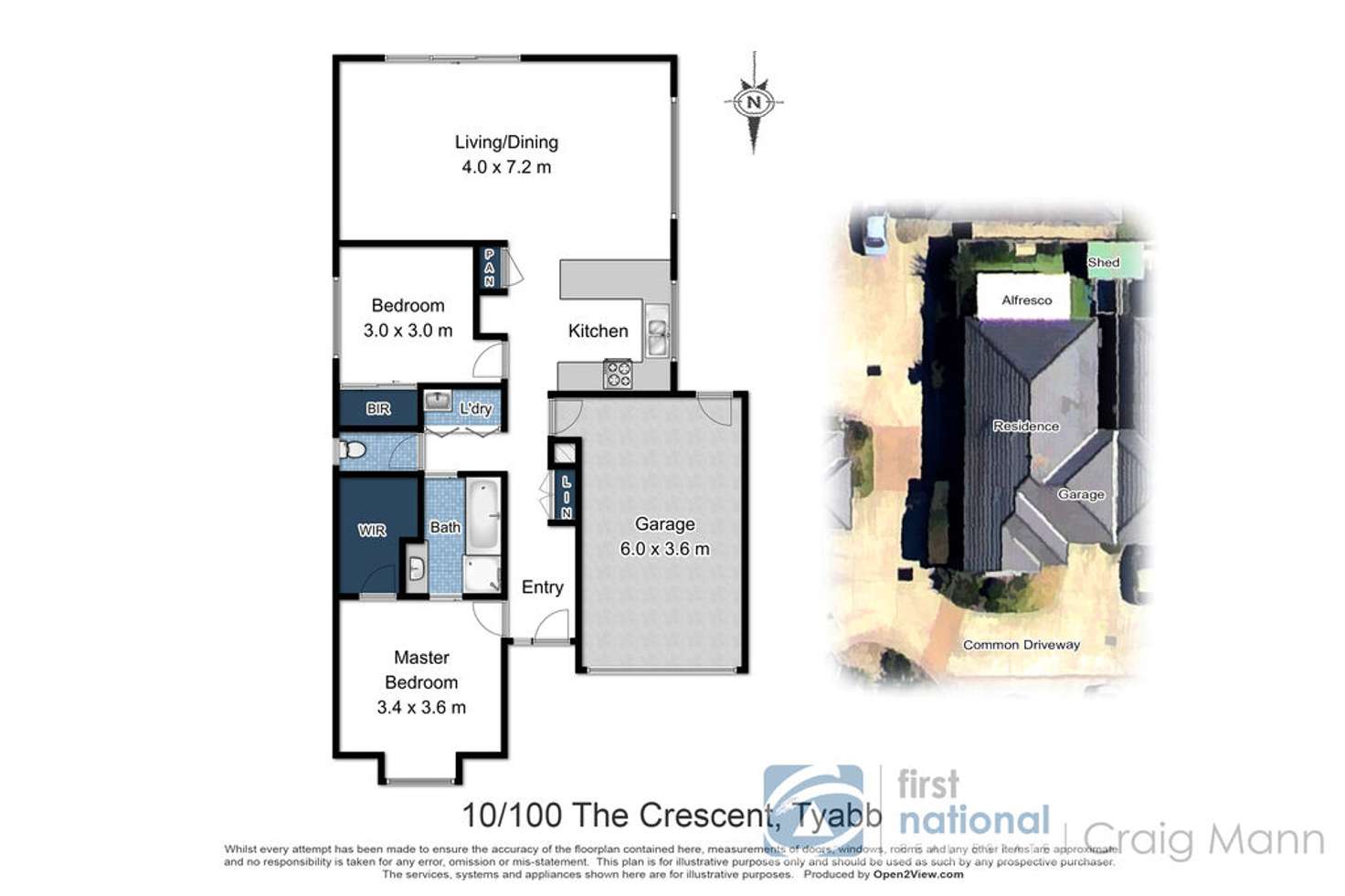 Floorplan of Homely unit listing, 10/100 The Crescent, Tyabb VIC 3913