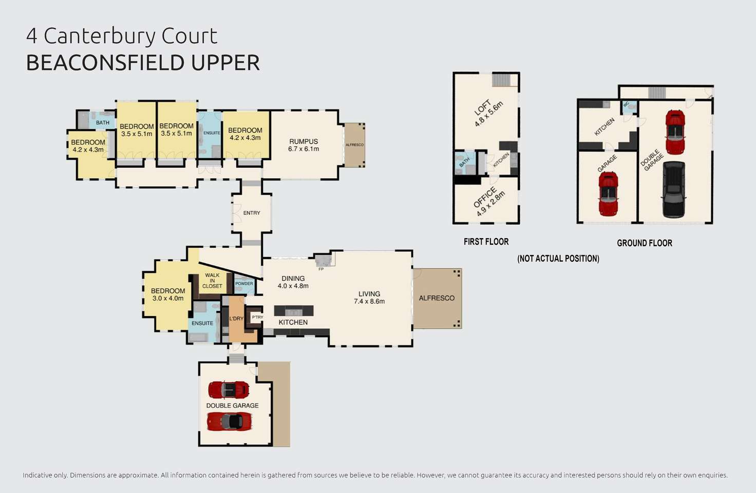 Floorplan of Homely house listing, 4 Canterbury Court, Beaconsfield Upper VIC 3808