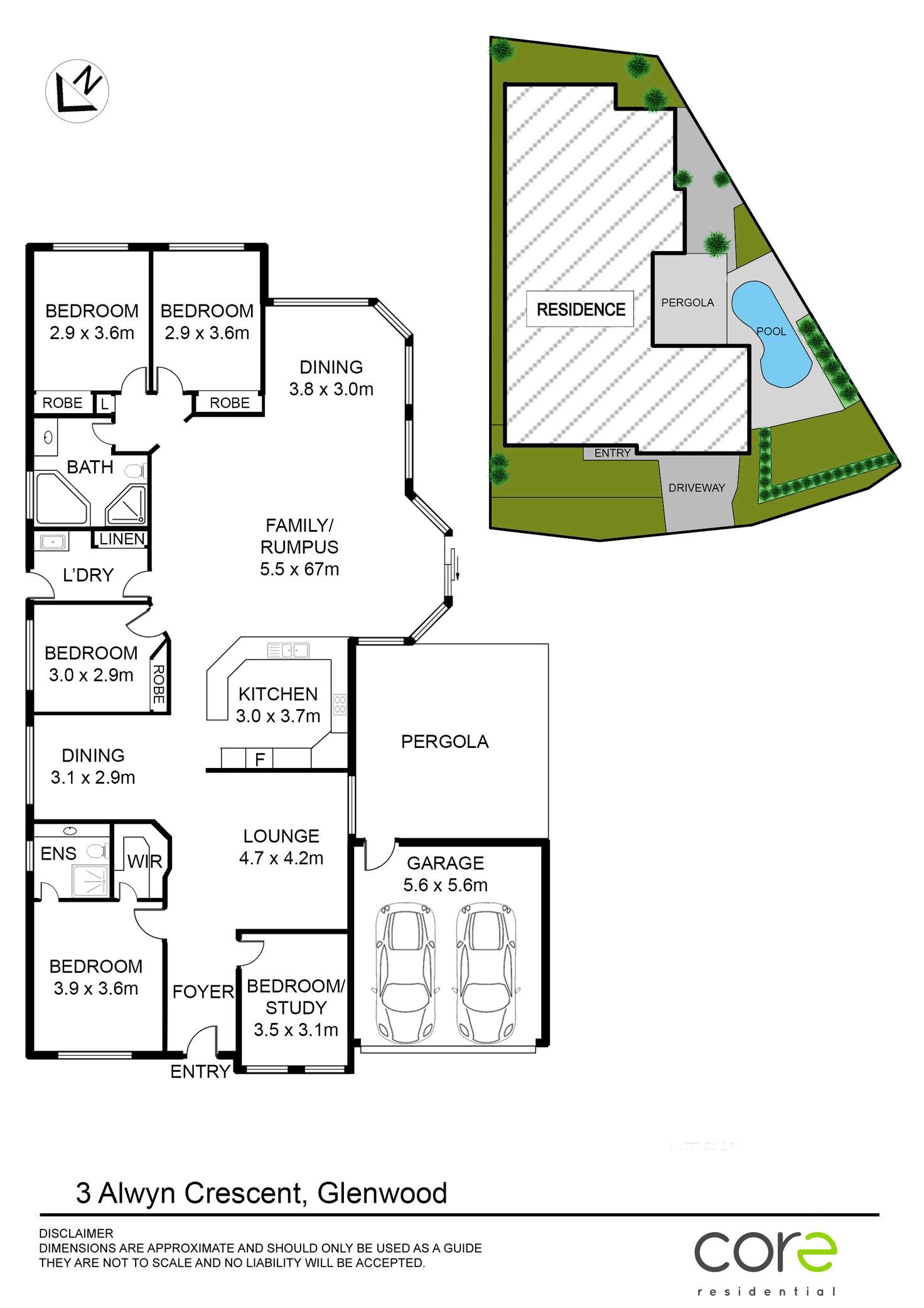 Floorplan of Homely house listing, 3 Alwyn Crescent, Glenwood NSW 2768