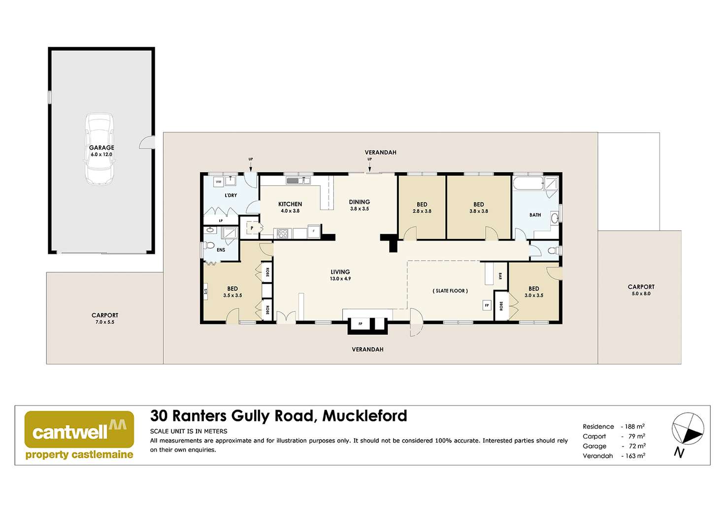 Floorplan of Homely house listing, 30 Ranters Gully Road, Muckleford VIC 3451