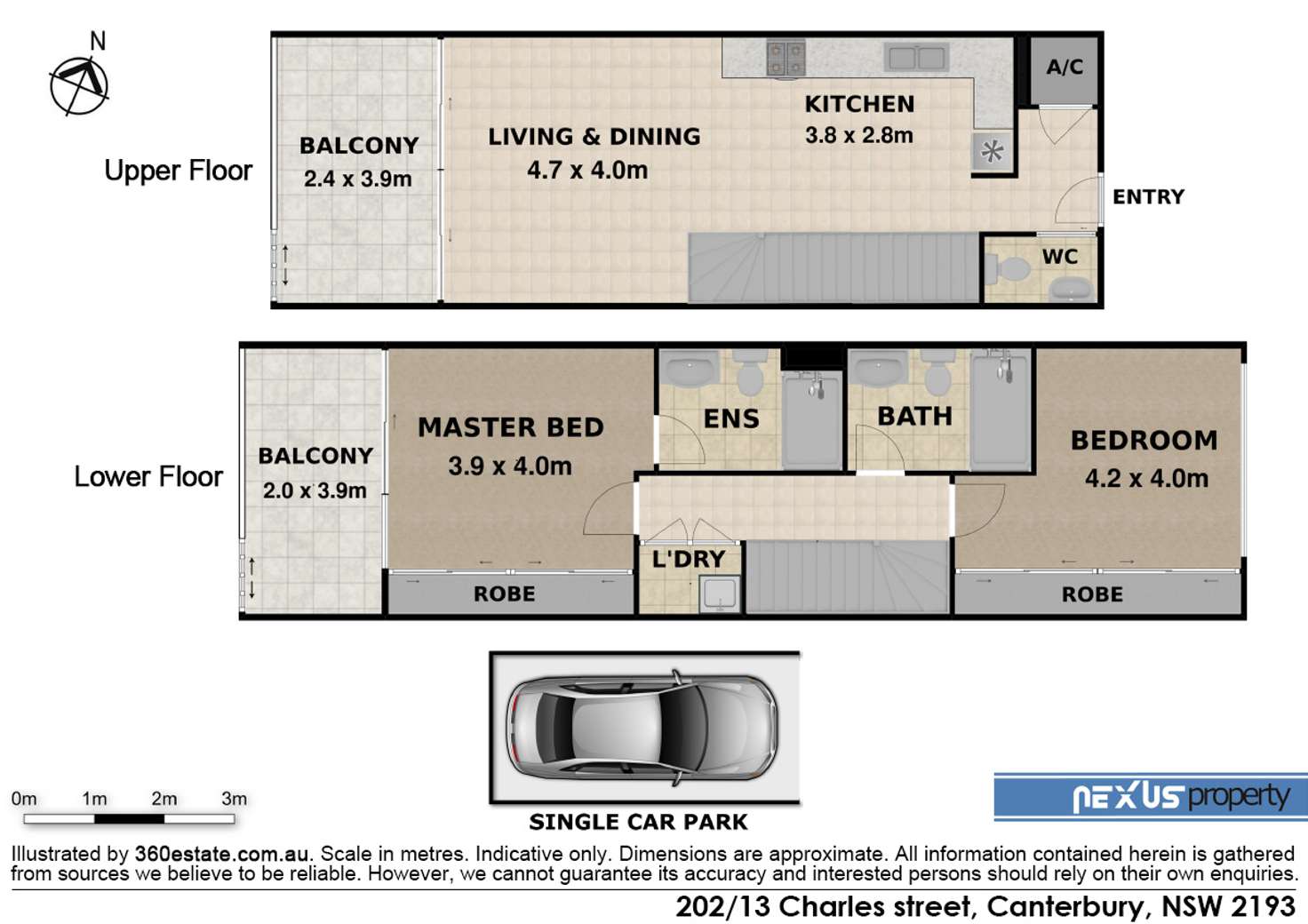 Floorplan of Homely apartment listing, 202/11-15 Charles Street, Canterbury NSW 2193