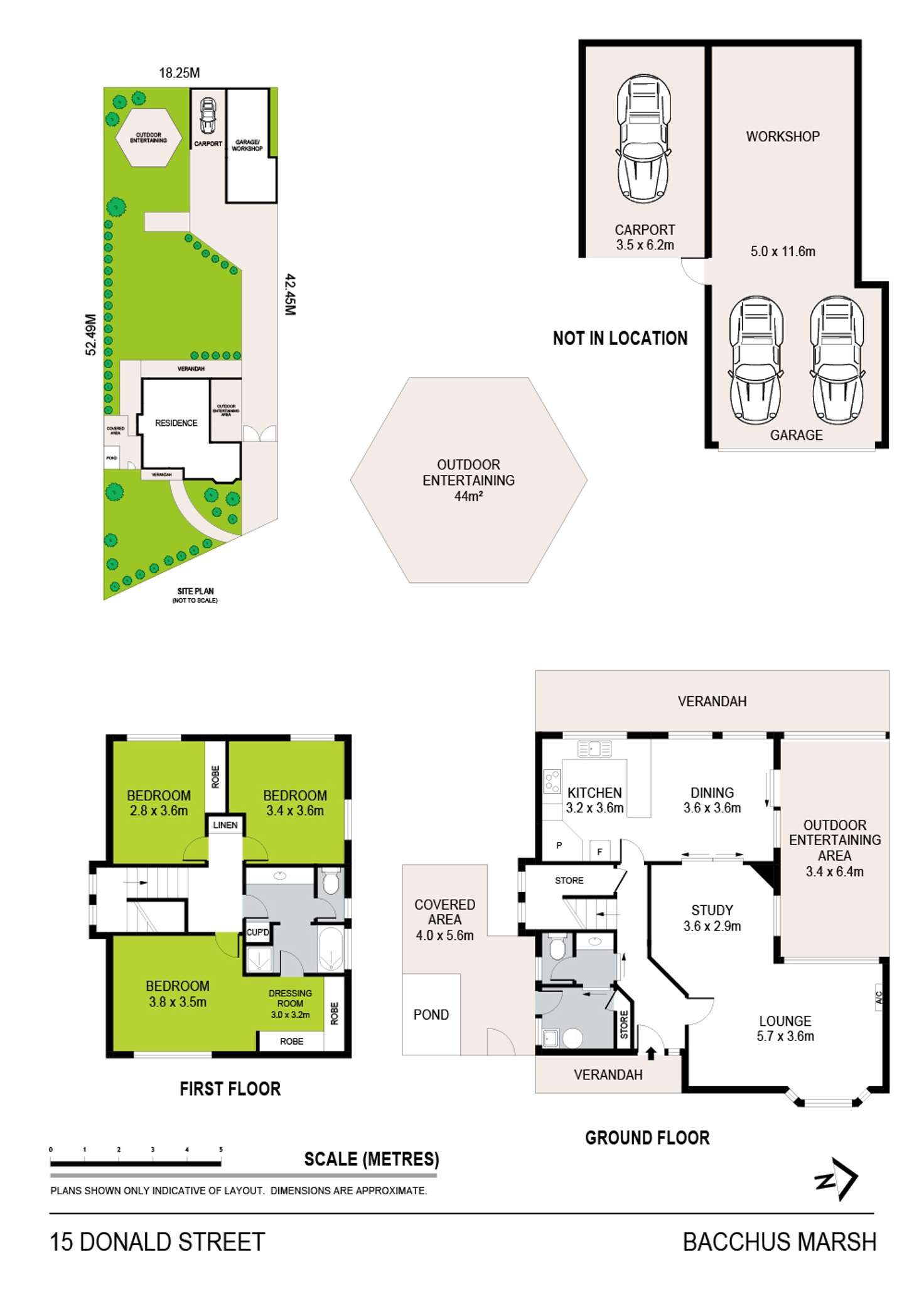 Floorplan of Homely house listing, 15 Donald Street, Bacchus Marsh VIC 3340
