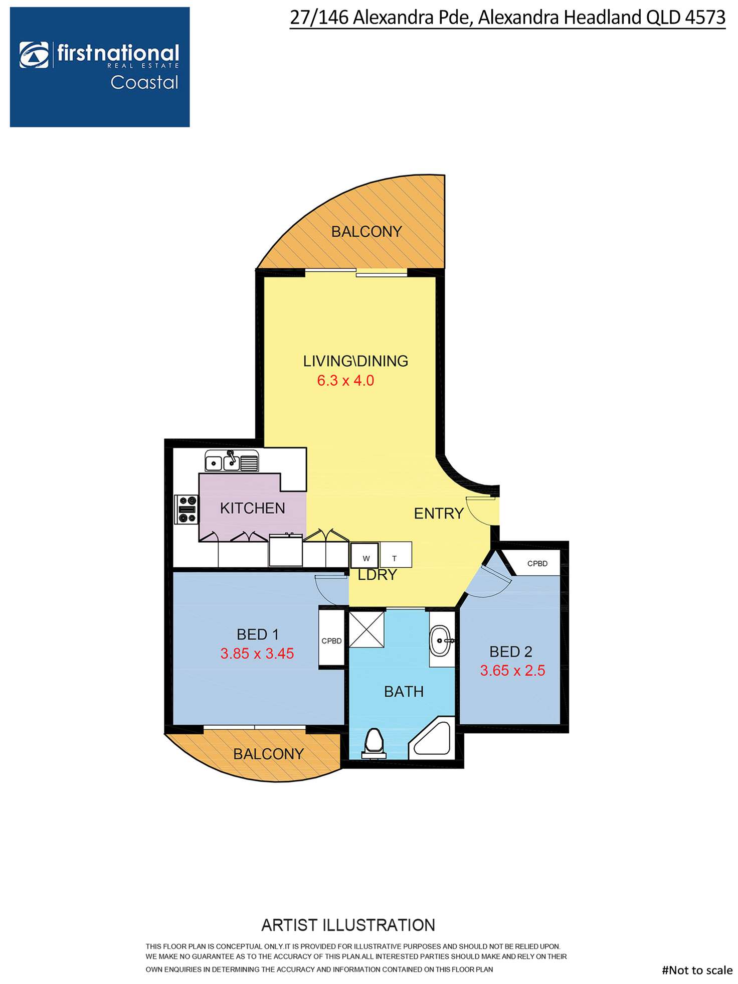 Floorplan of Homely unit listing, 27/146 Alexandra Parade, Alexandra Headland QLD 4572