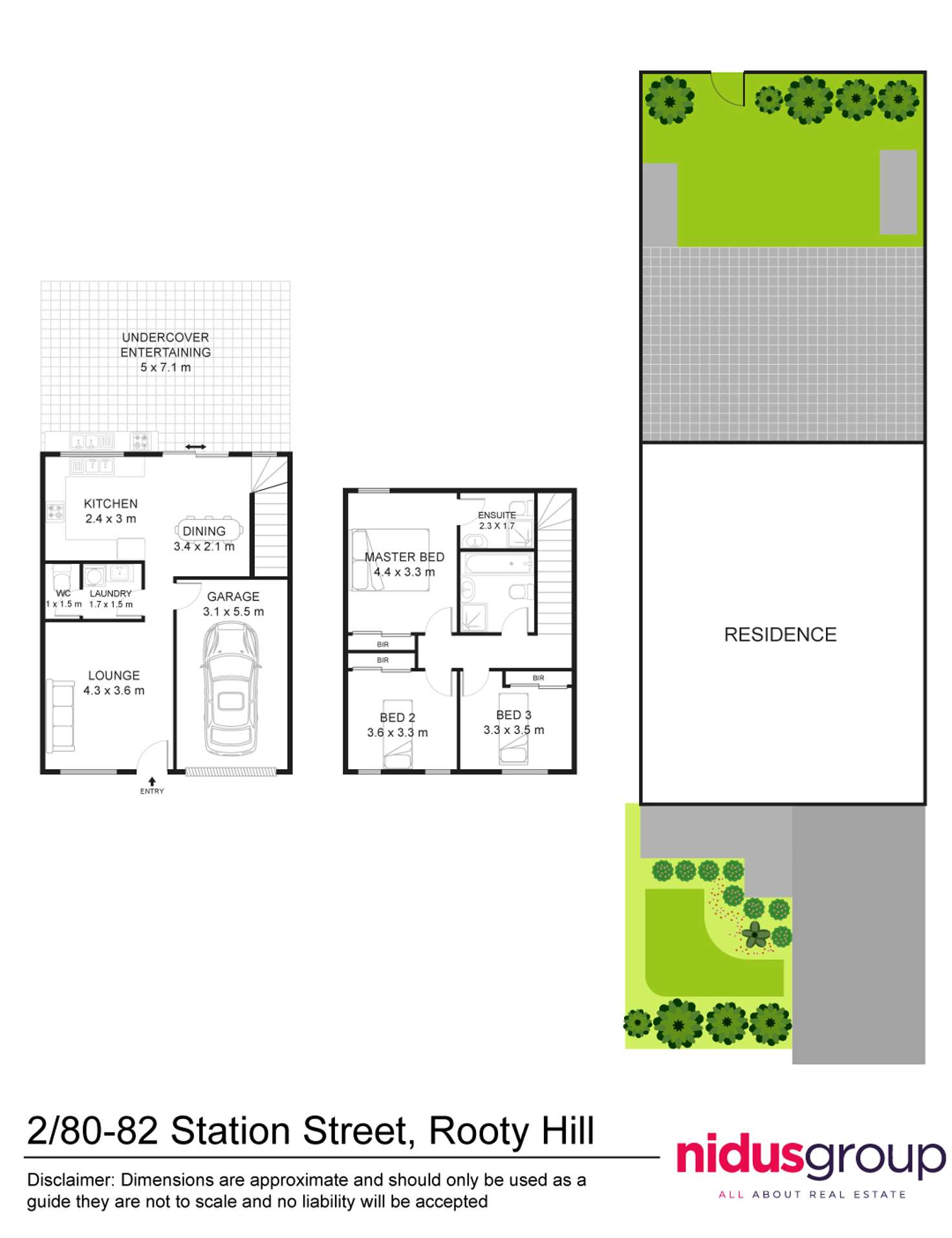 Floorplan of Homely townhouse listing, 2/80-82 Station Street, Rooty Hill NSW 2766