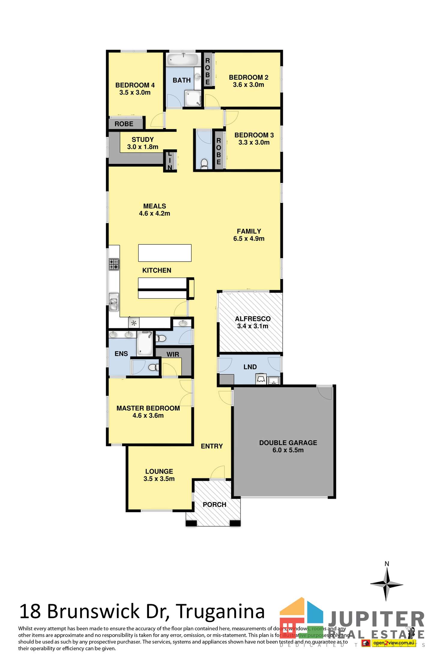 Floorplan of Homely house listing, 18 Brunswick Drive, Truganina VIC 3029