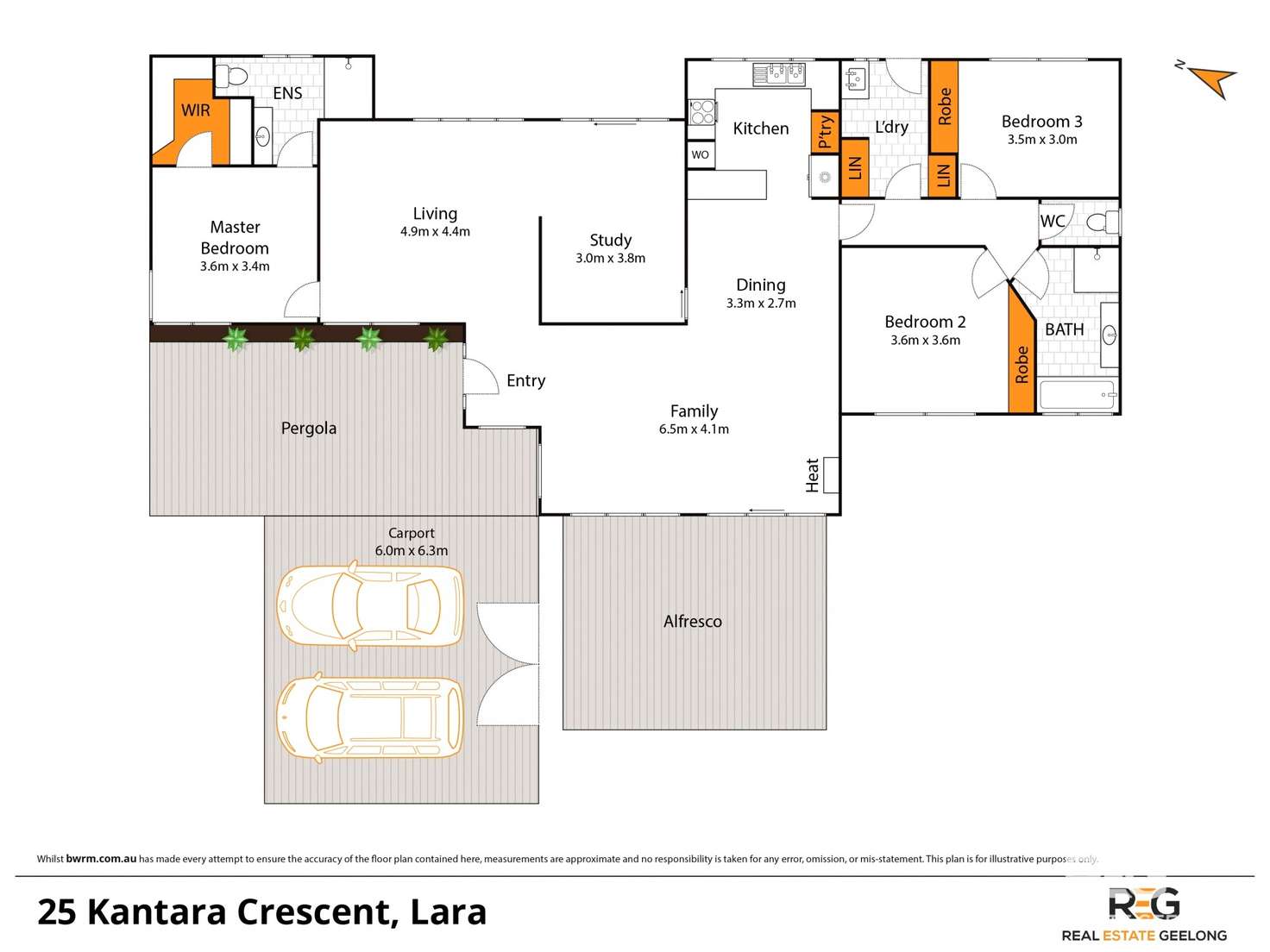 Floorplan of Homely house listing, 25 Kantara Crescent, Lara VIC 3212